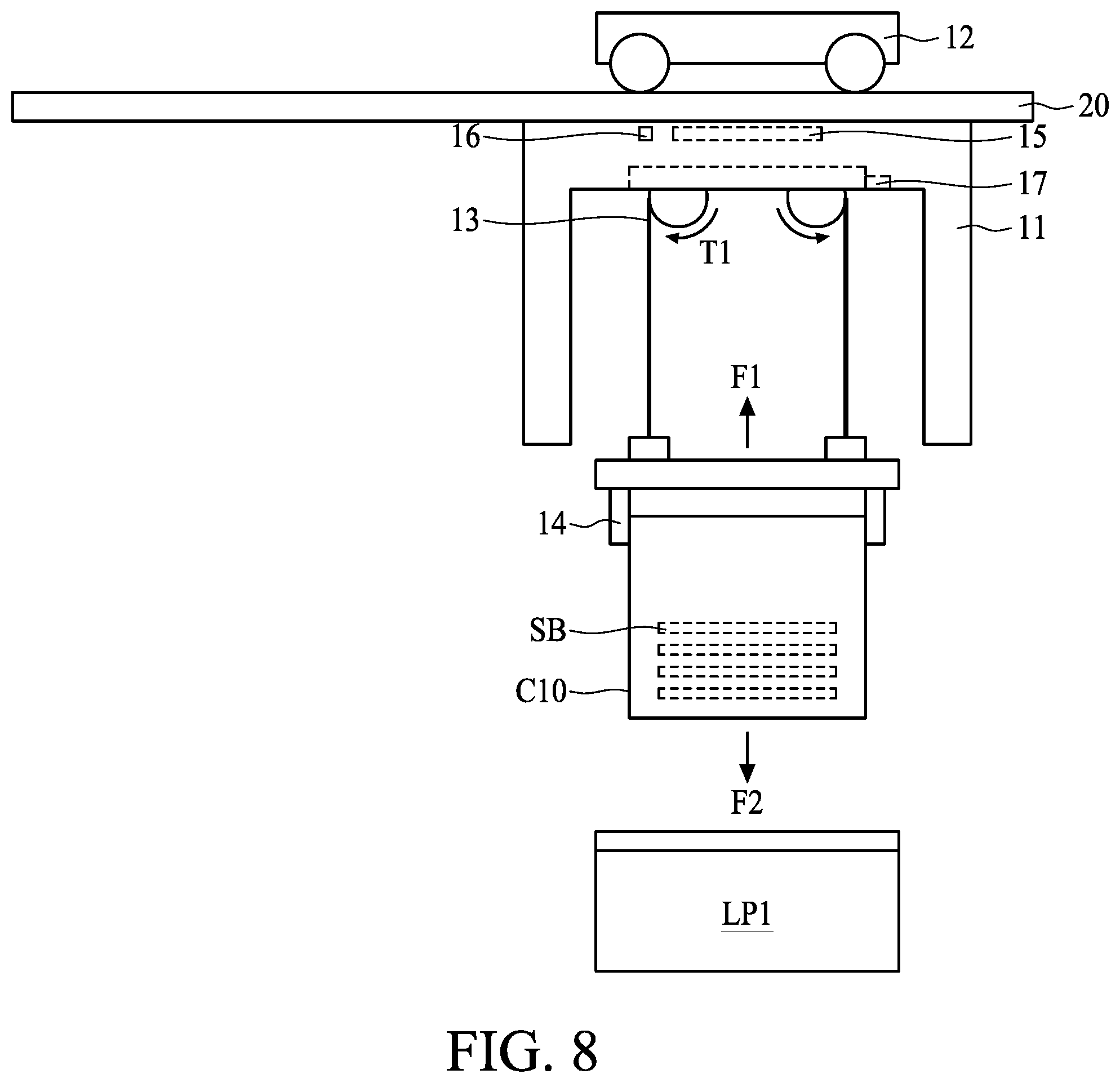 Patent US11854849 Figure 8 – Method for operating conveying system