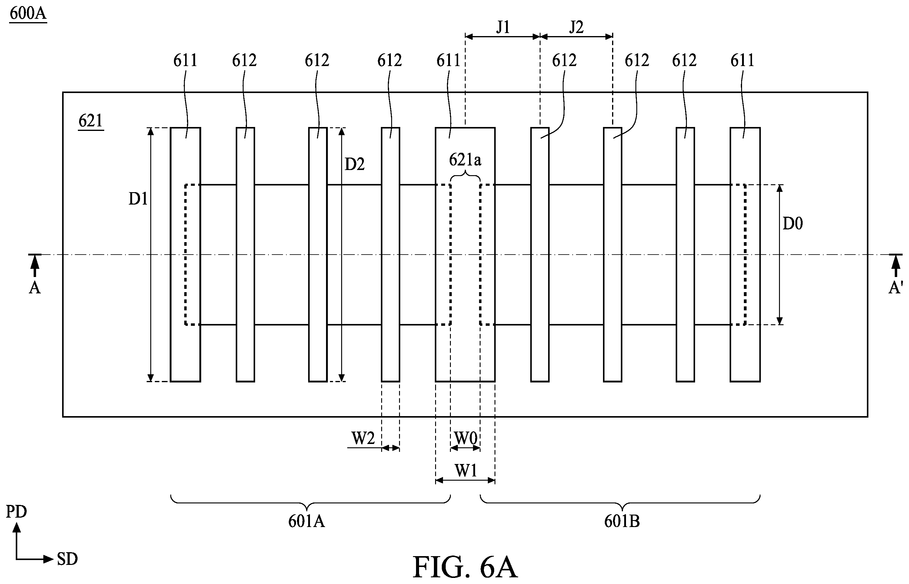 Patent US11854863 Figure 7 – Semiconductor device including an isolation region having an edge being covered and manufacturing method for the same