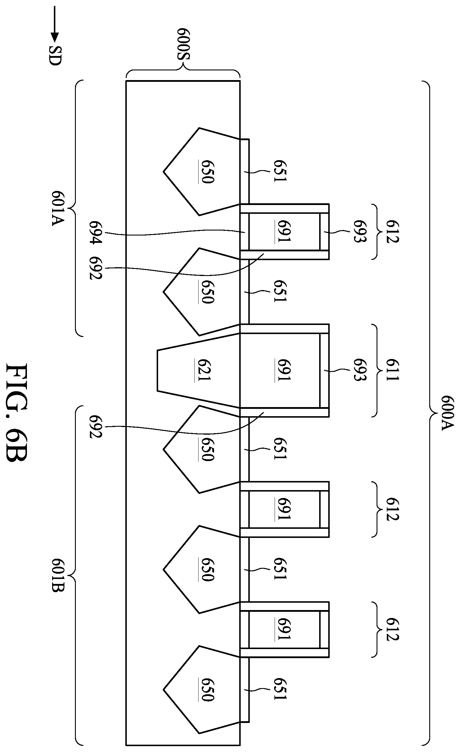 Patent US11854863 Figure 8 – Semiconductor device including an isolation region having an edge being covered and manufacturing method for the same