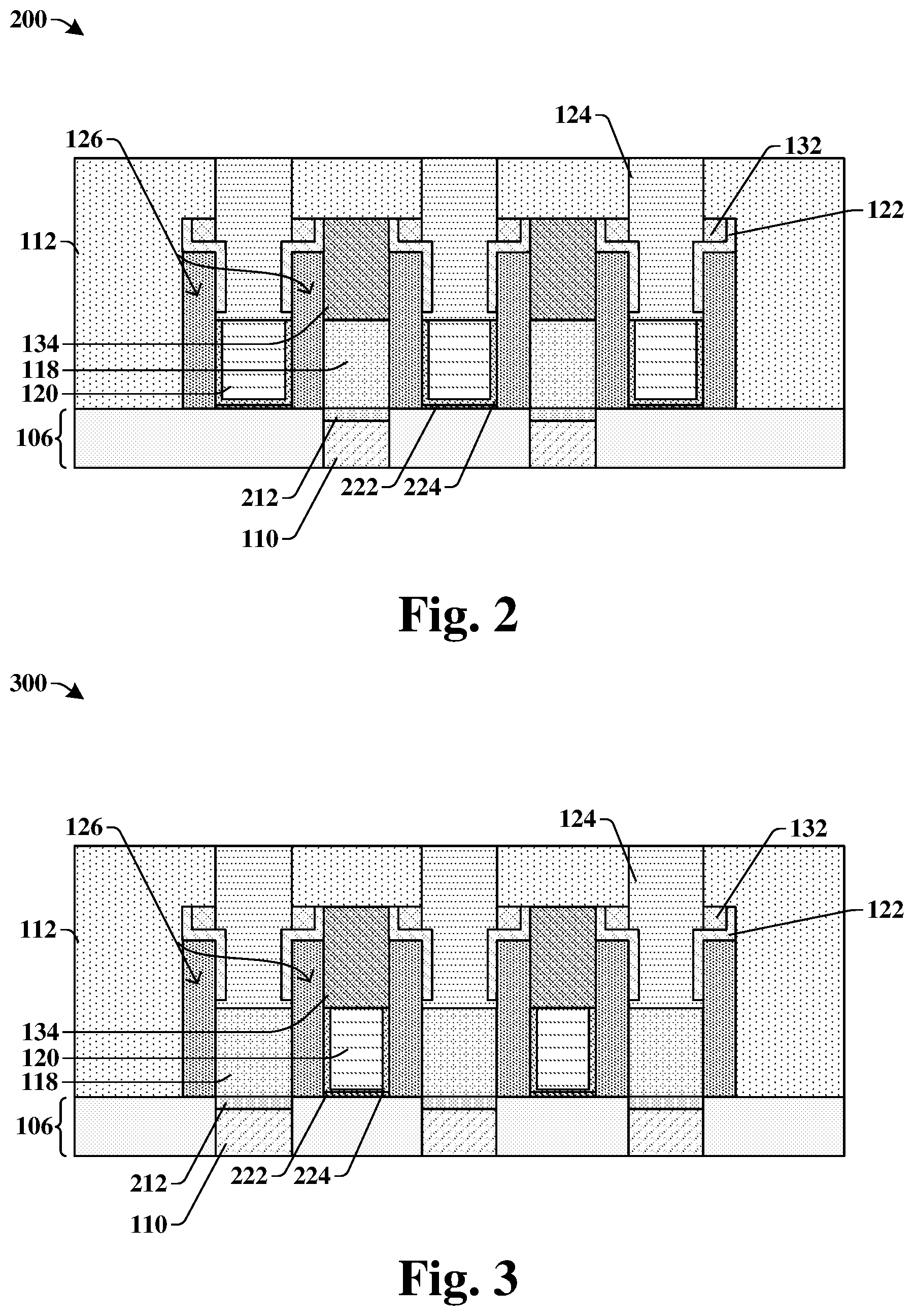 Patent US11854866 Figure 3 – Enlarging contact area and process window for a contact via