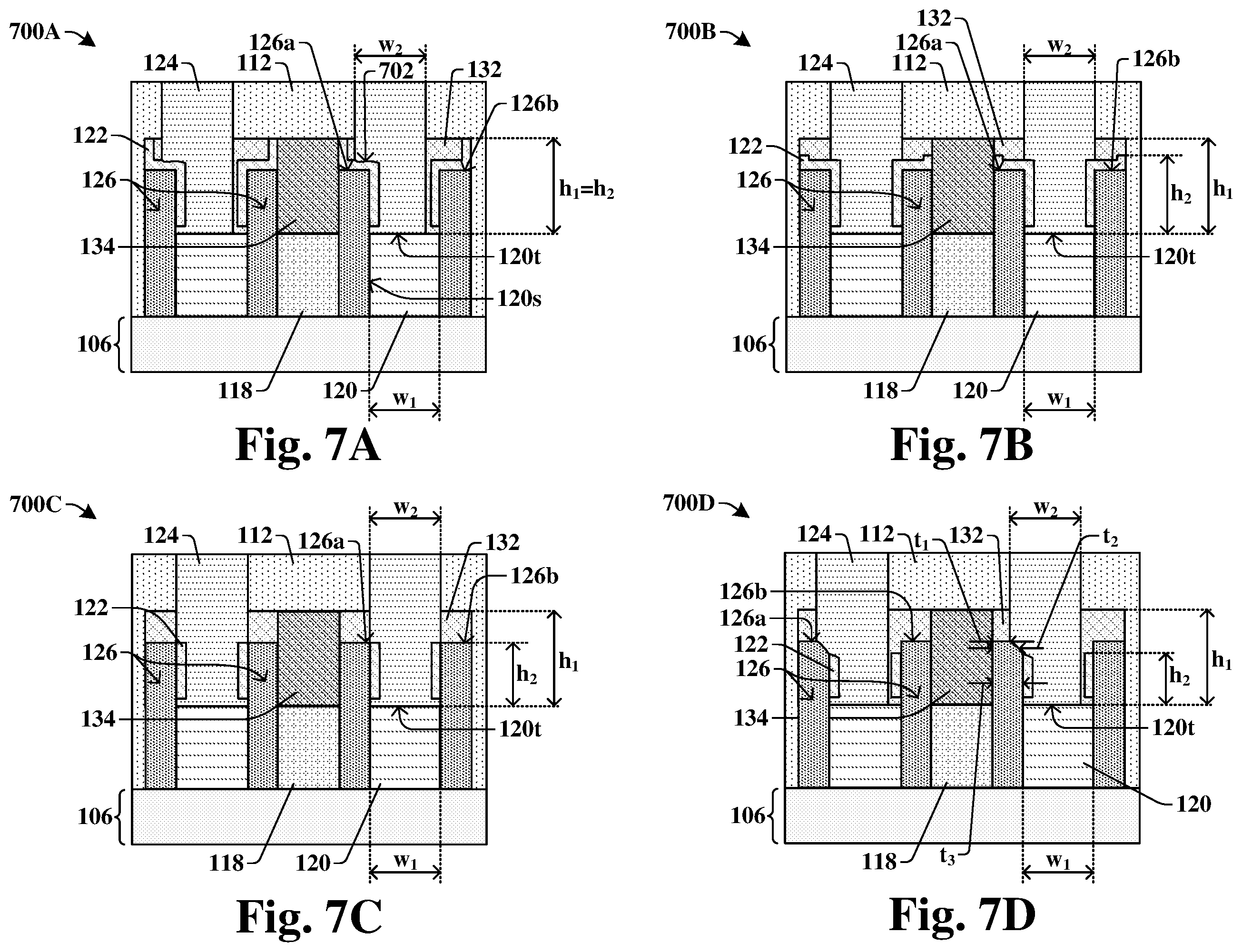 Patent US11854866 Figure 6 – Enlarging contact area and process window for a contact via