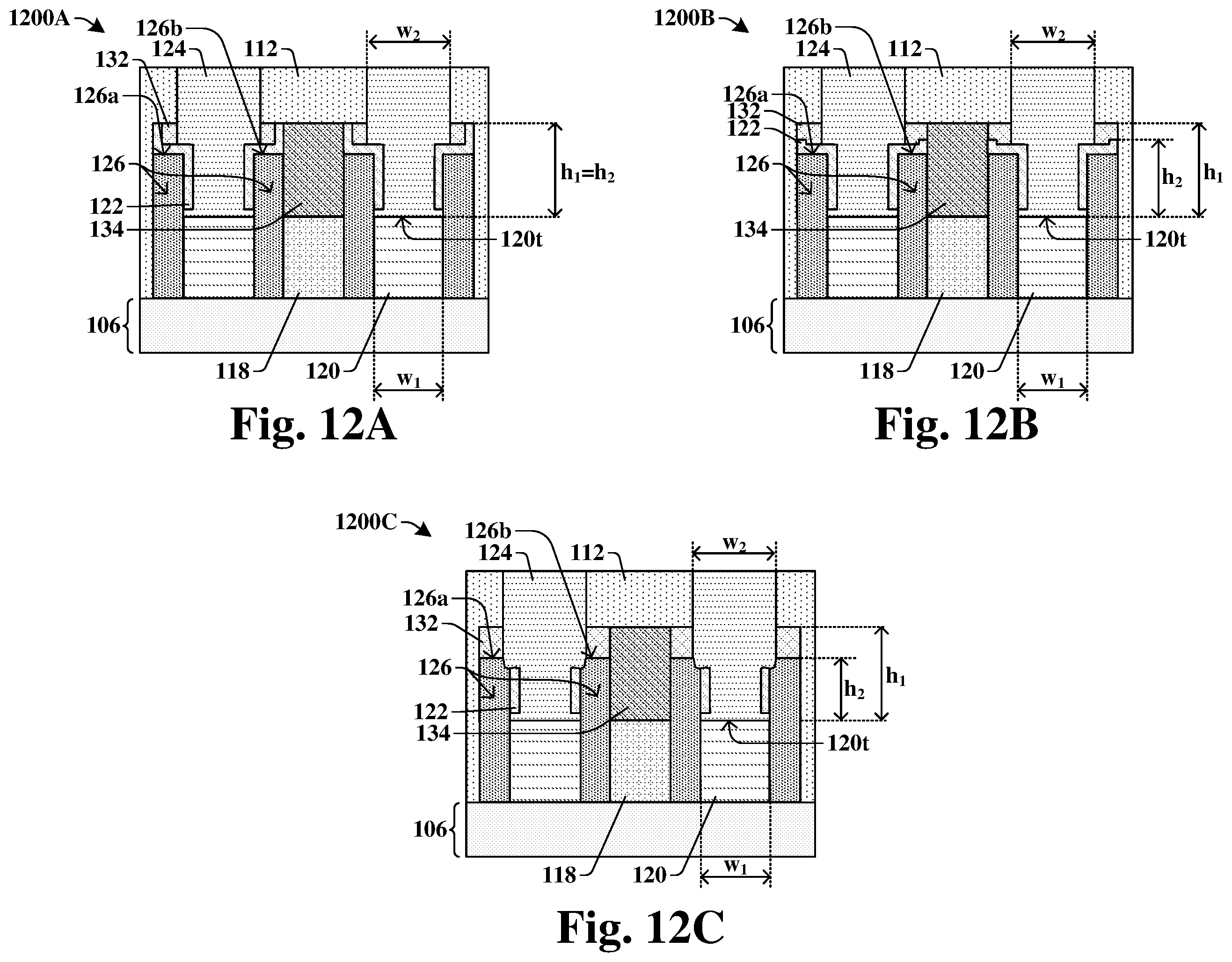 Patent US11854866 Figure 11 – Enlarging contact area and process window for a contact via