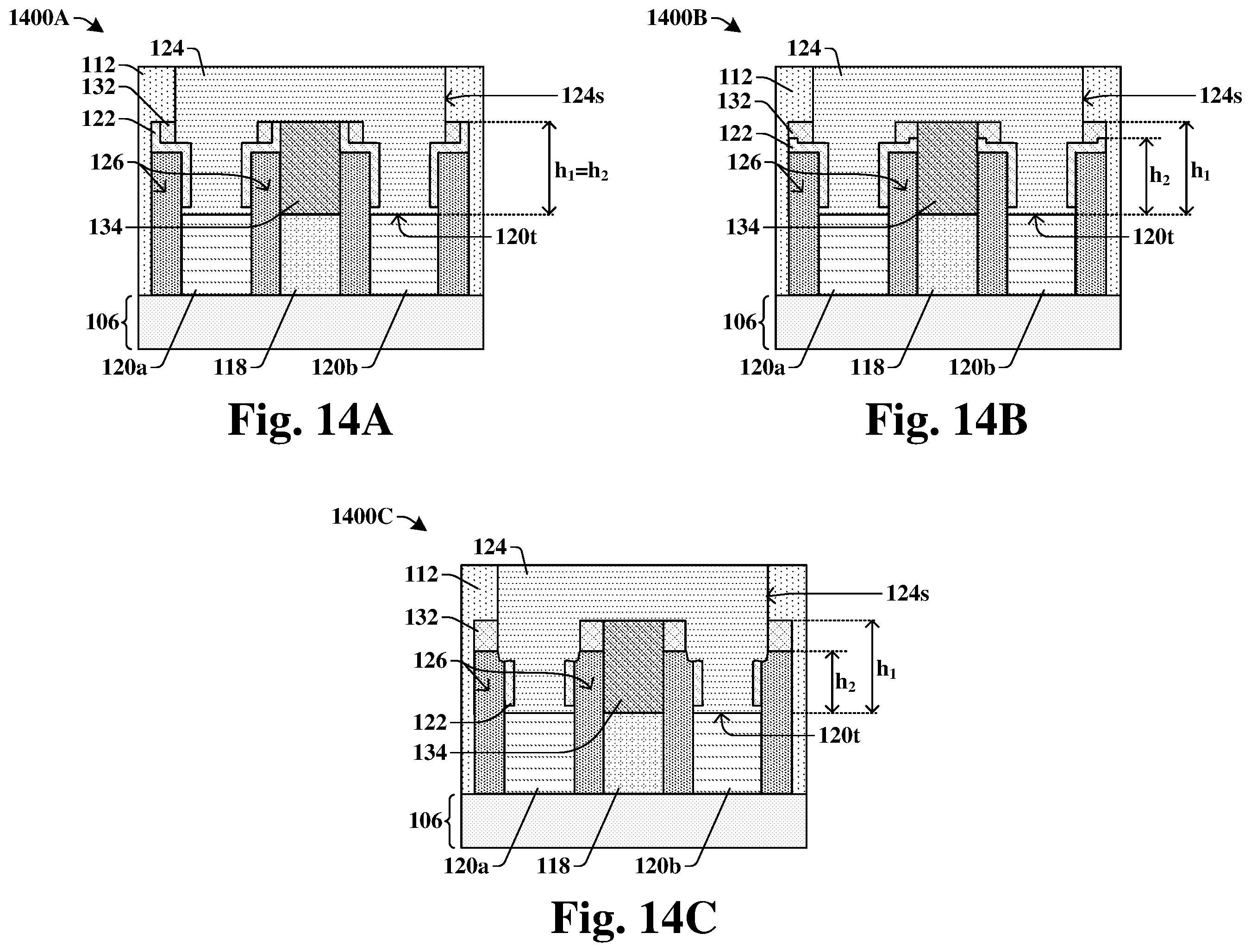 Patent US11854866 Figure 13 – Enlarging contact area and process window for a contact via