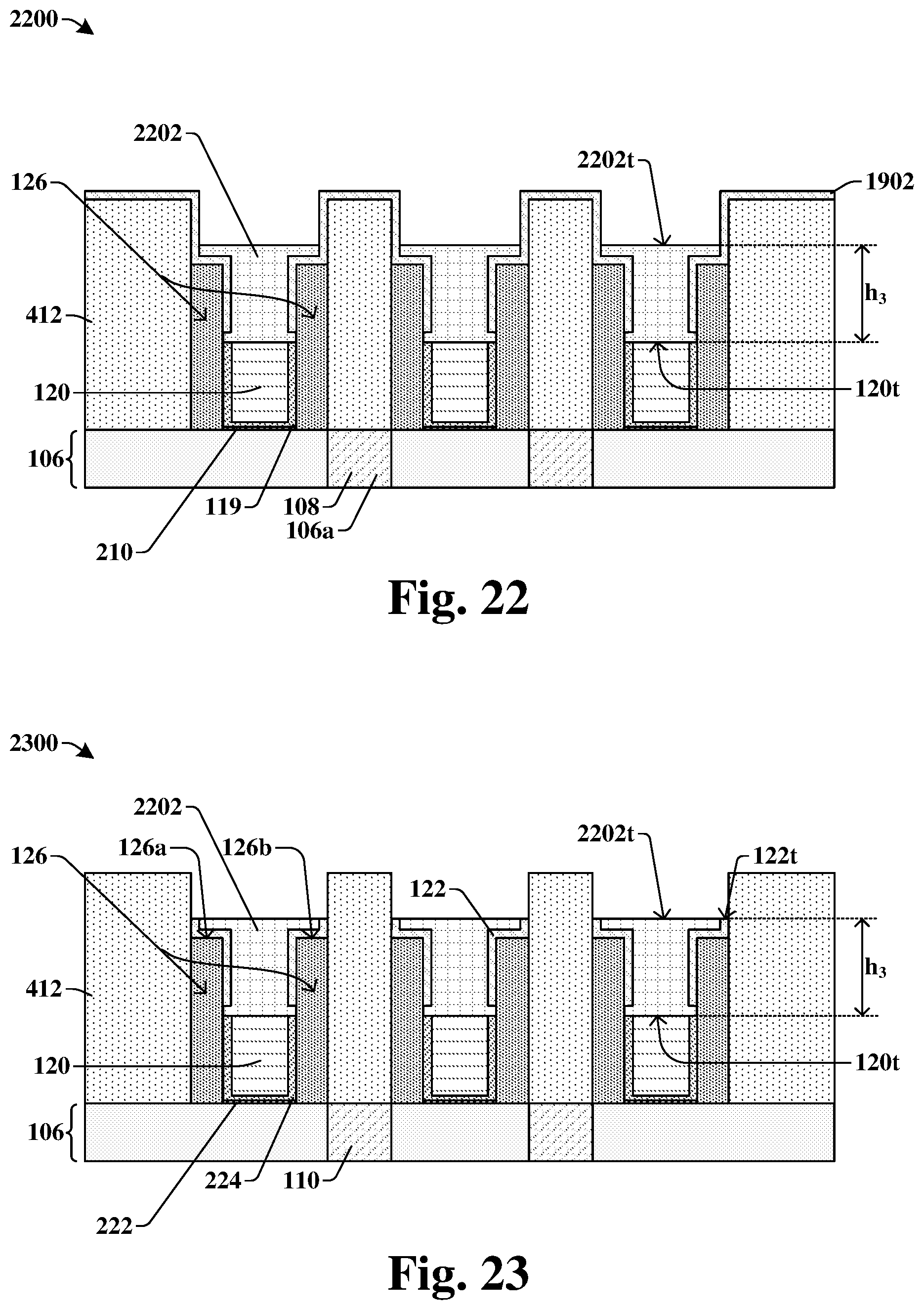 Patent US11854866 Figure 18 – Enlarging contact area and process window for a contact via