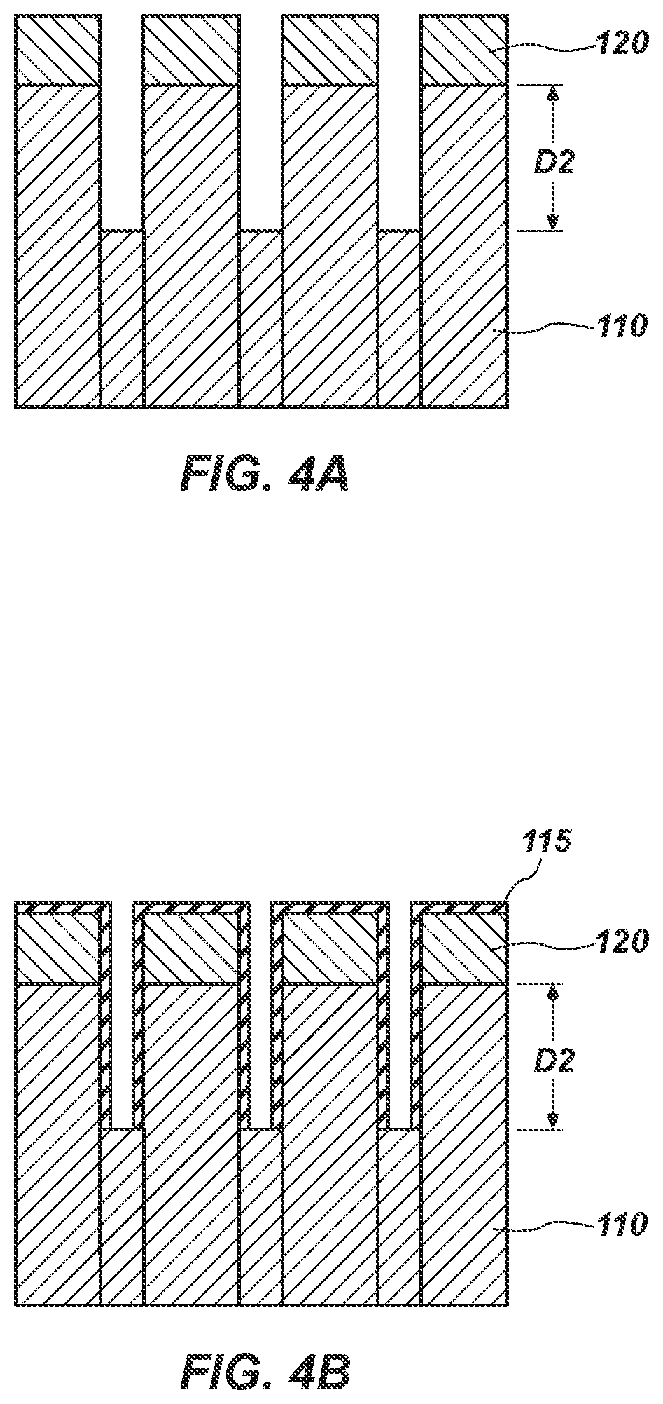 Patent US11854869 Figure 2 – Methods of forming high aspect ratio features