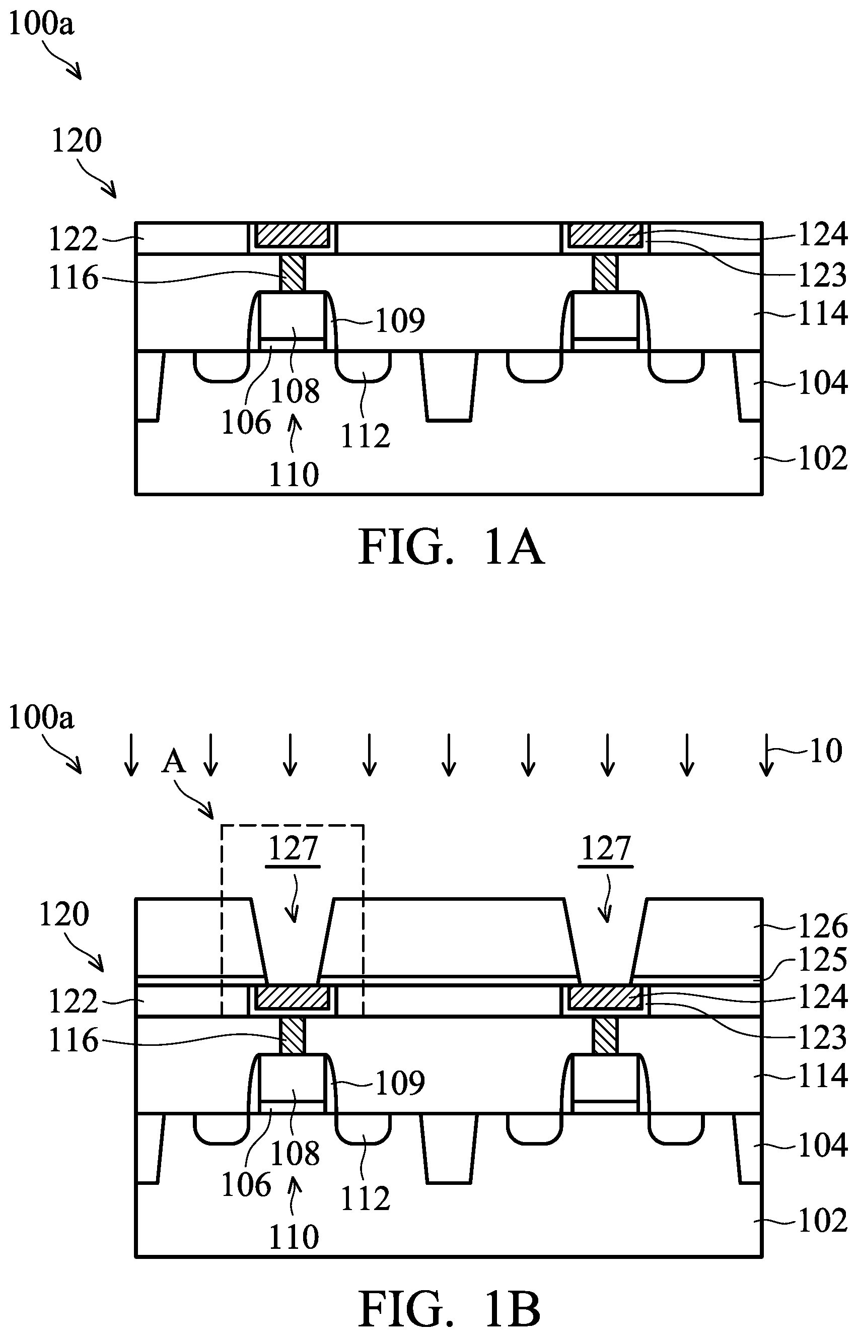 Patent US11854872 Figure 1 – Semiconductor device structure with interconnect structure and method for forming the same