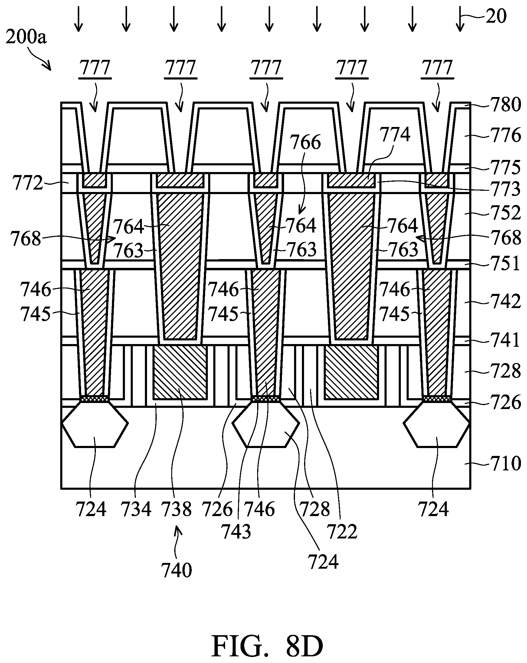 Patent US11854872 Figure 17 – Semiconductor device structure with interconnect structure and method for forming the same