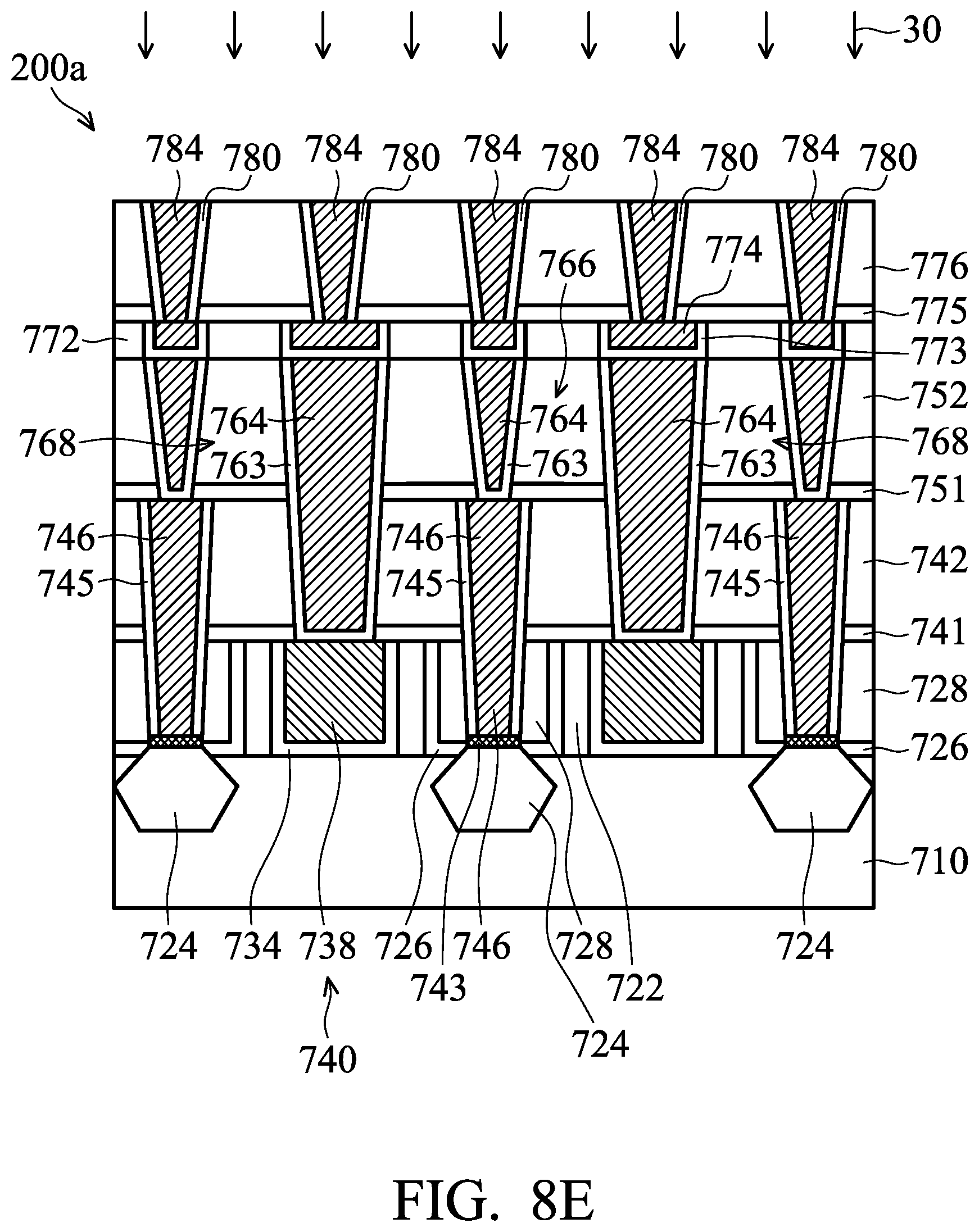 Patent US11854872 Figure 18 – Semiconductor device structure with interconnect structure and method for forming the same