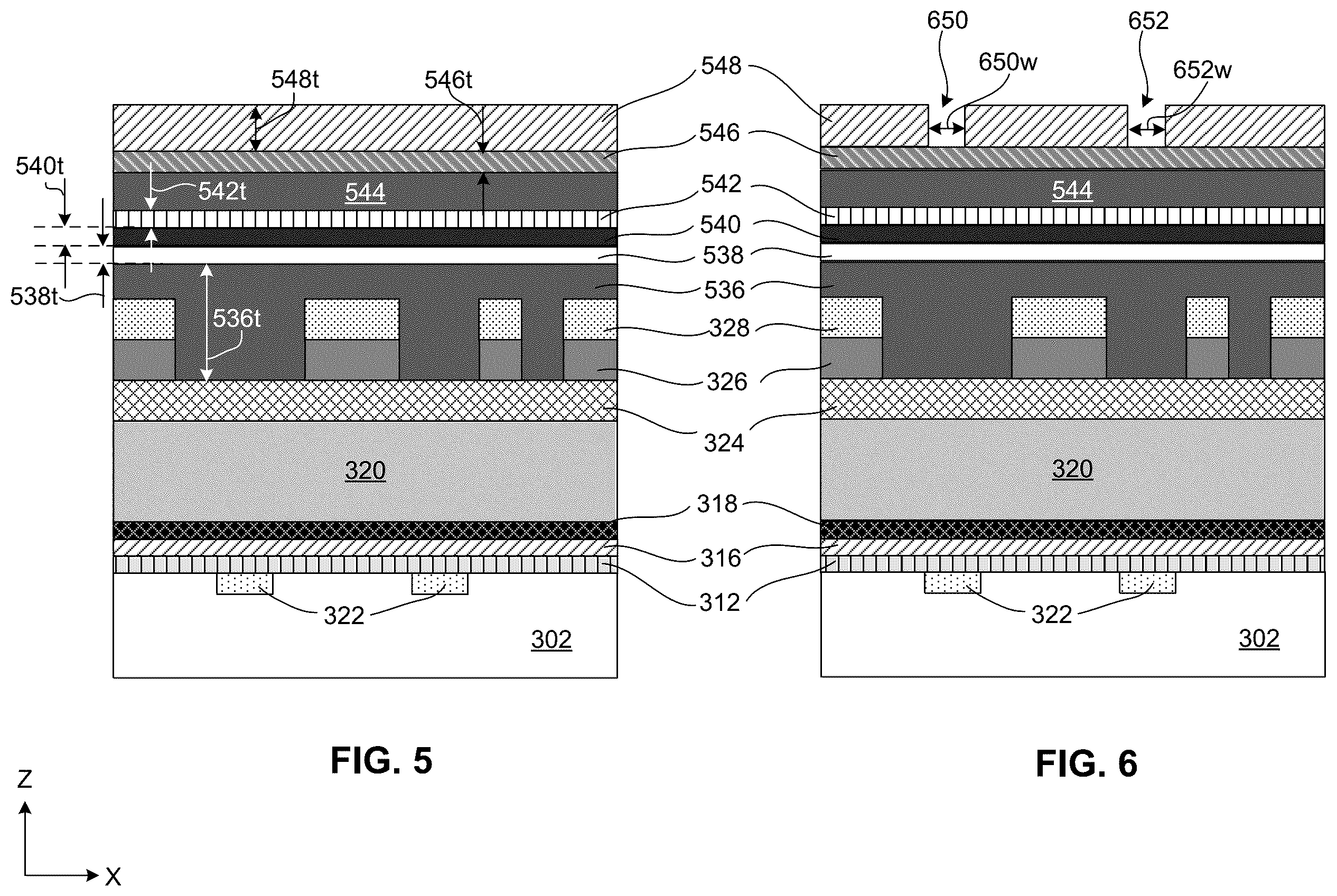 Patent US11854873 Figure 4 – Etch profile control of interconnect structures