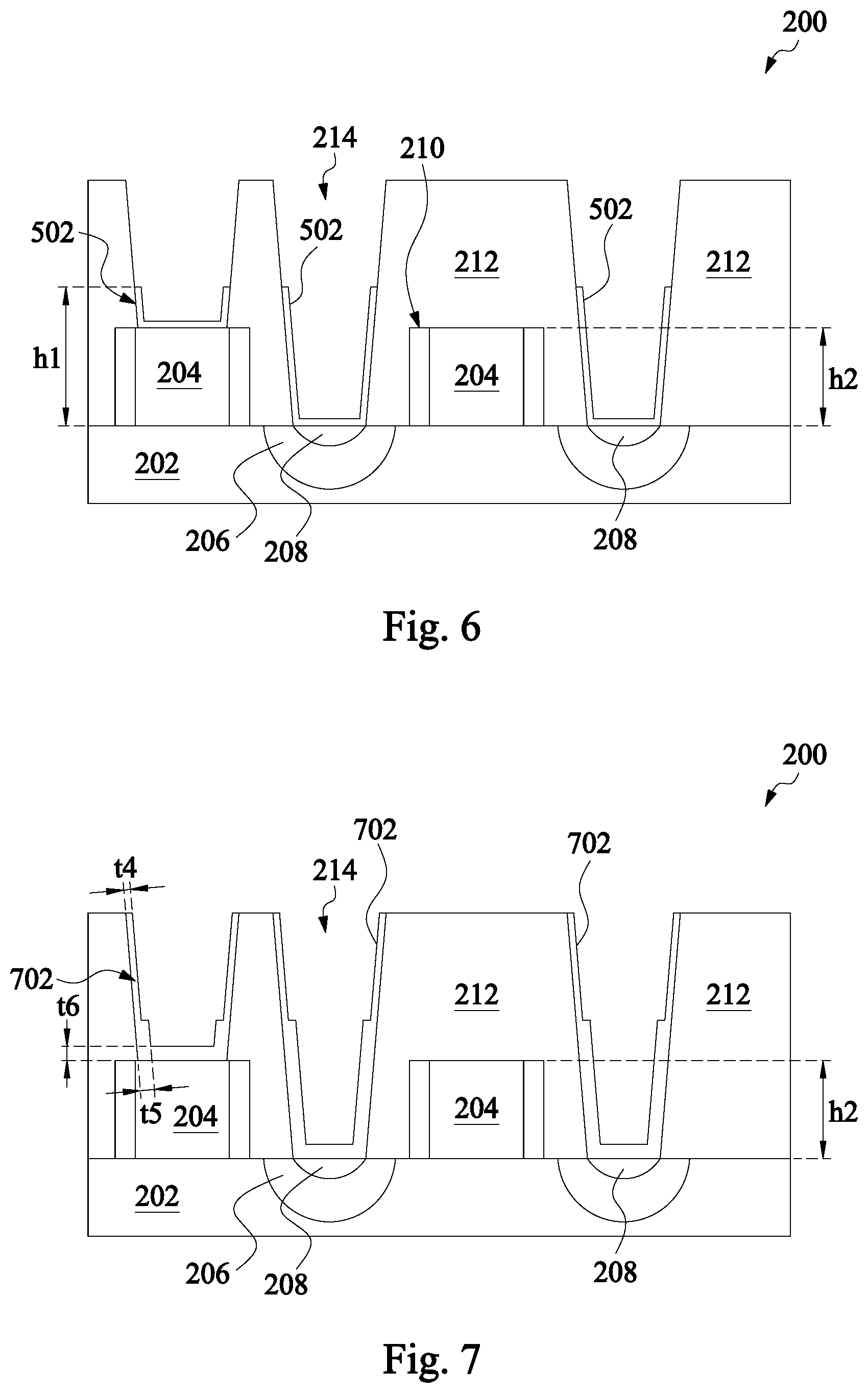 Patent US11854875 Figure 4 – Contact structure of a semiconductor device