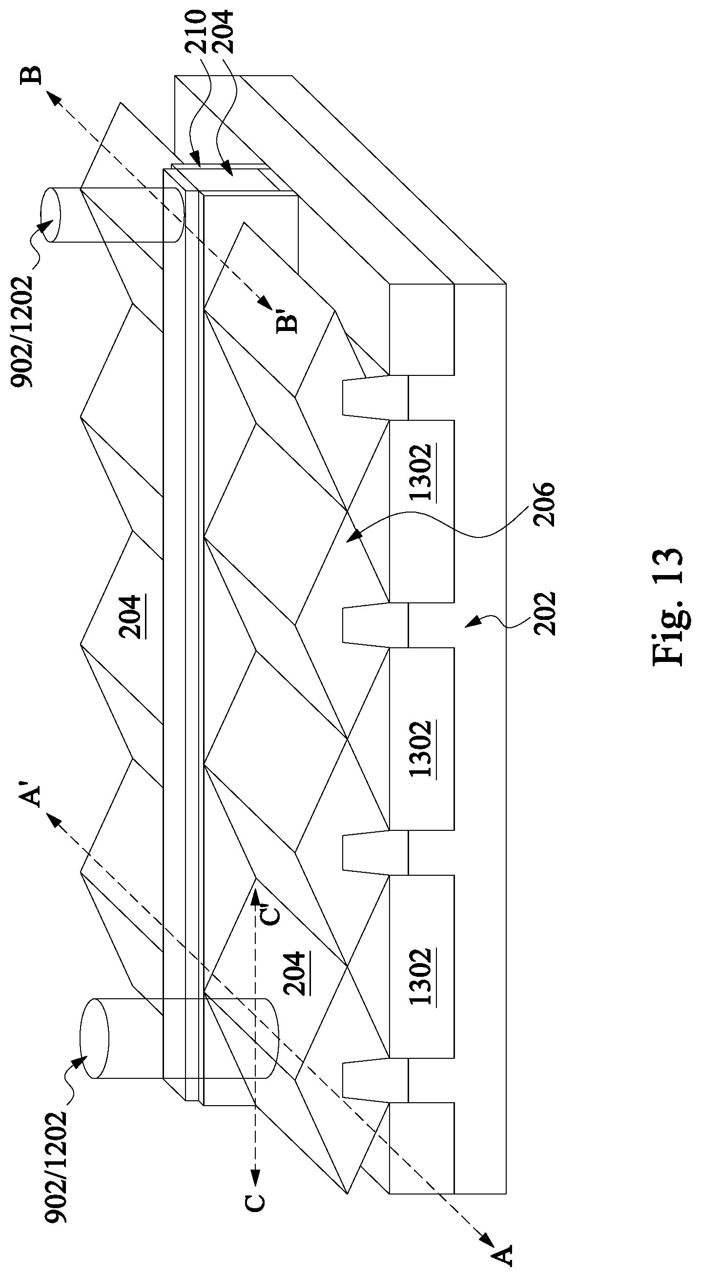 Patent US11854875 Figure 8 – Contact structure of a semiconductor device