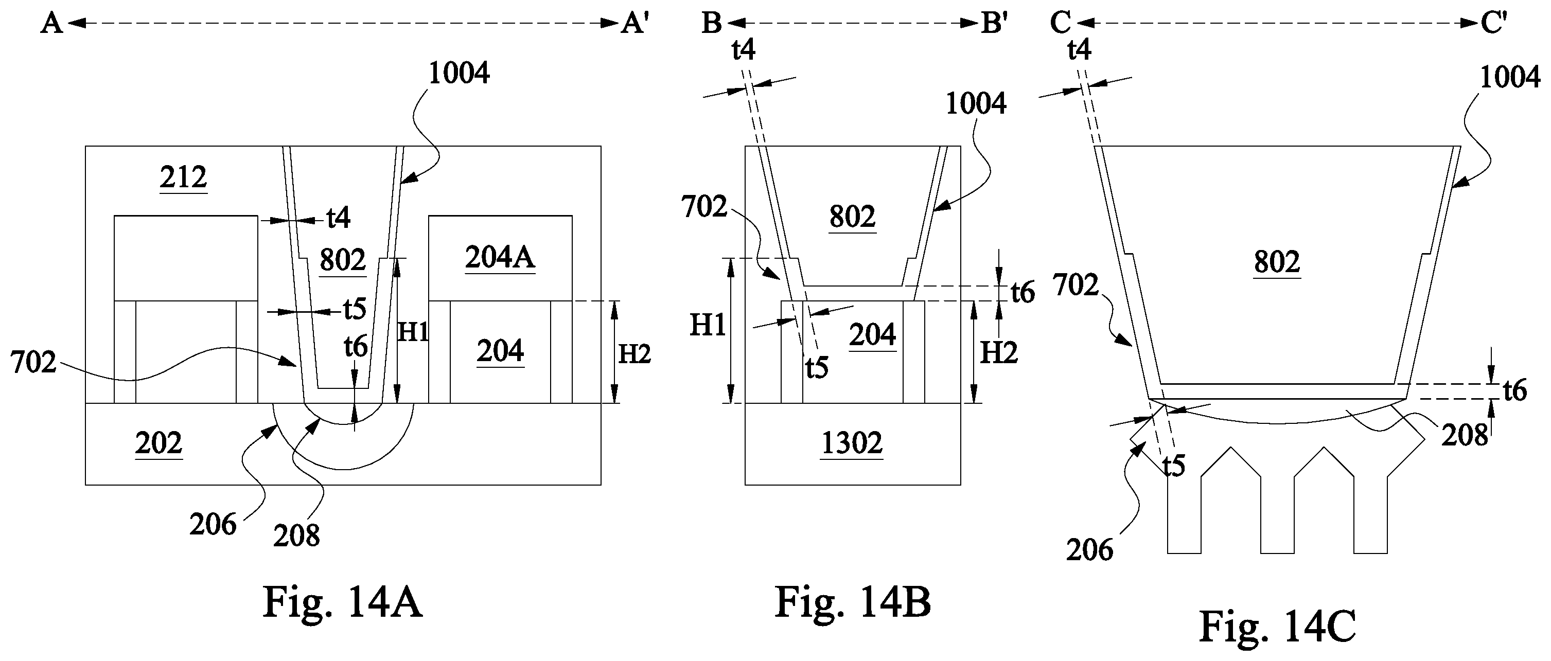 Patent US11854875 Figure 9 – Contact structure of a semiconductor device