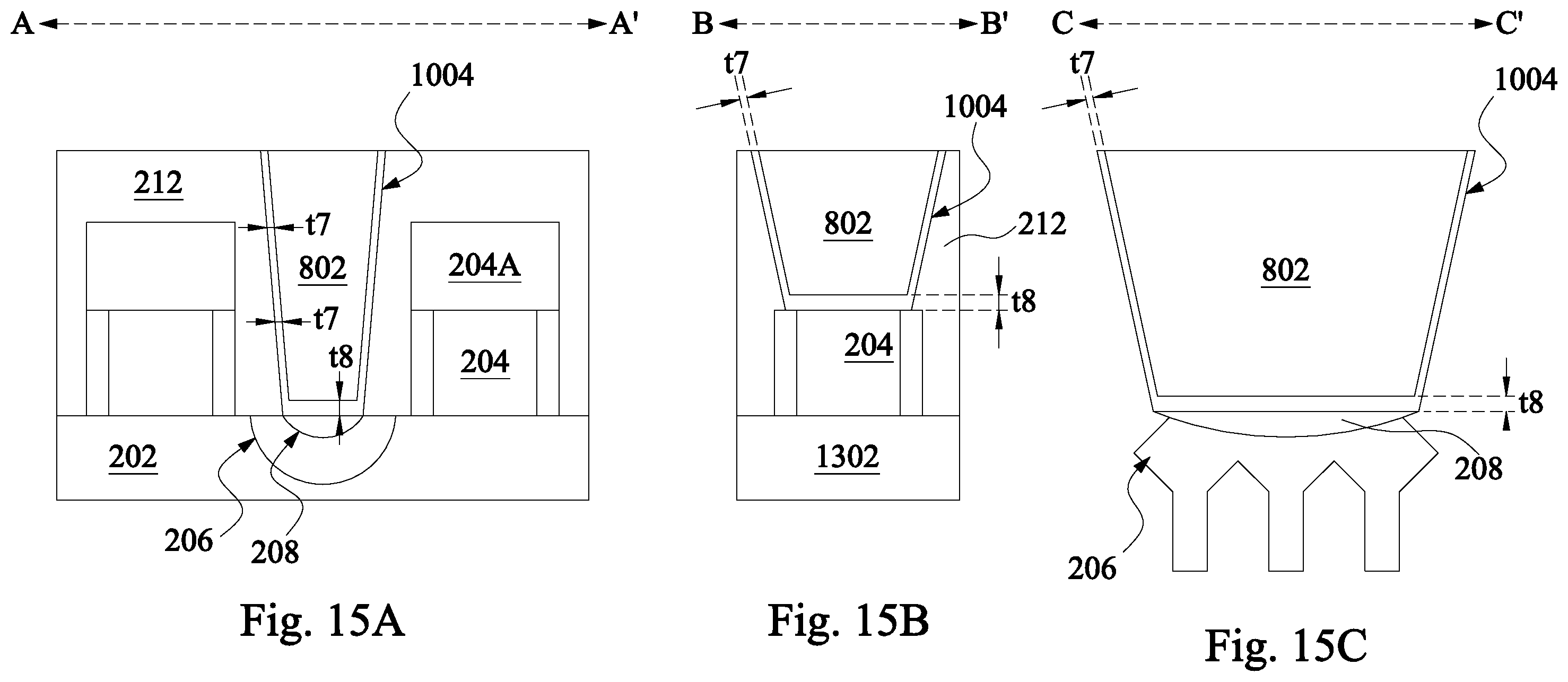 Patent US11854875 Figure 10 – Contact structure of a semiconductor device