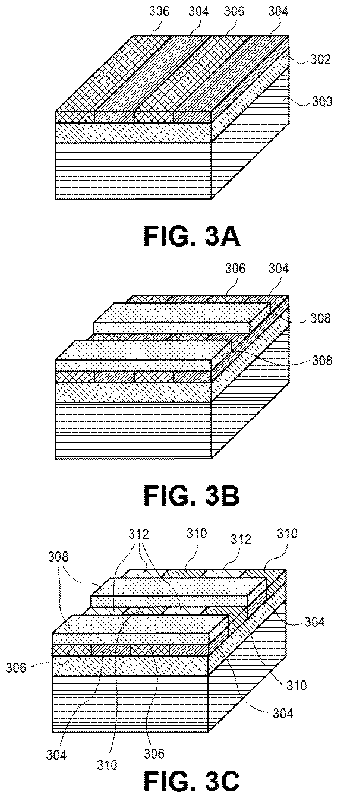 Patent US11854882 Figure 3 – Subtractive plug and tab patterning with photobuckets for back end of line (BEOL) spacer-based interconnects