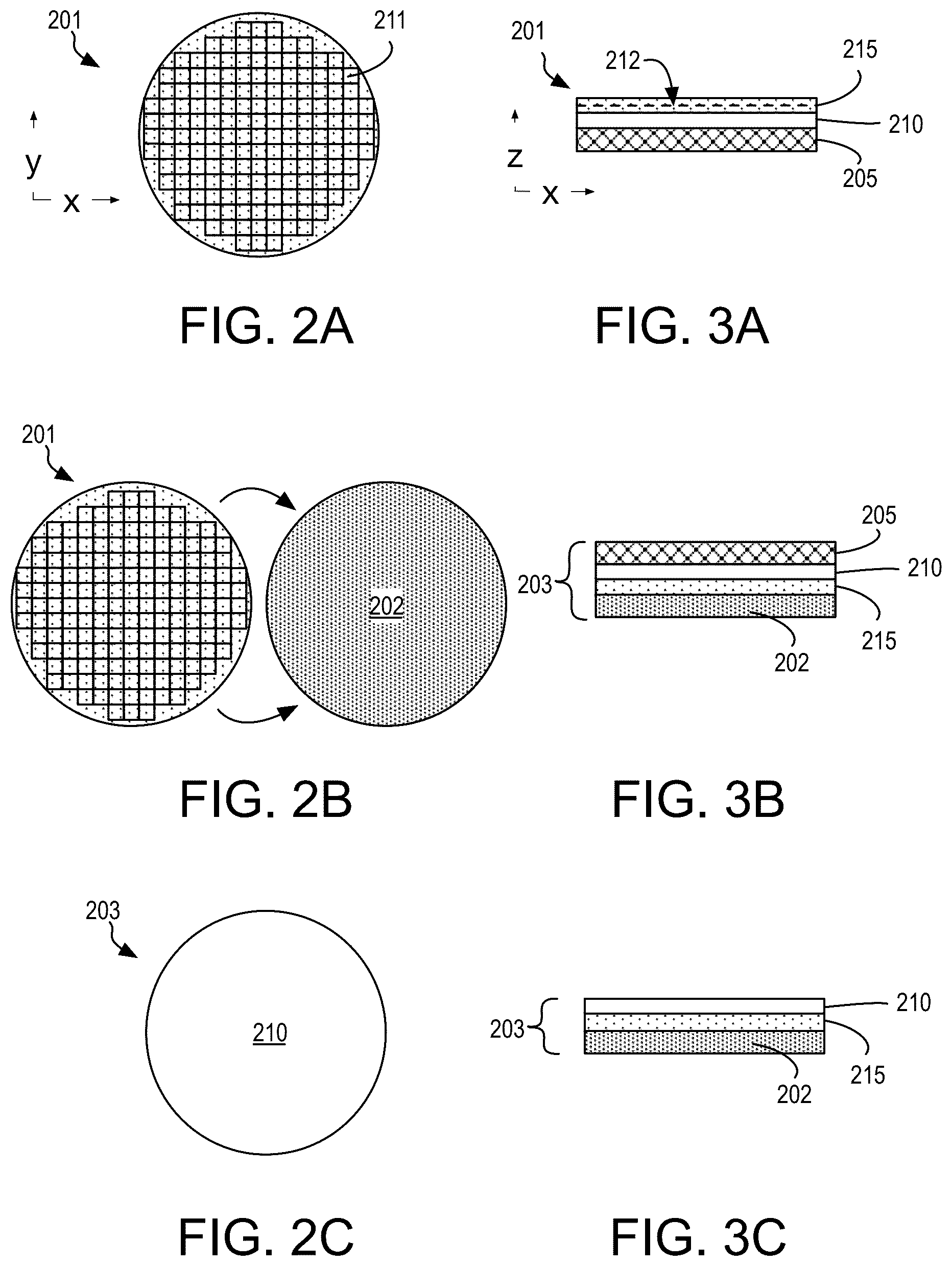 Patent US11854894 Figure 2 – Integrated circuit device structures and double-sided electrical testing