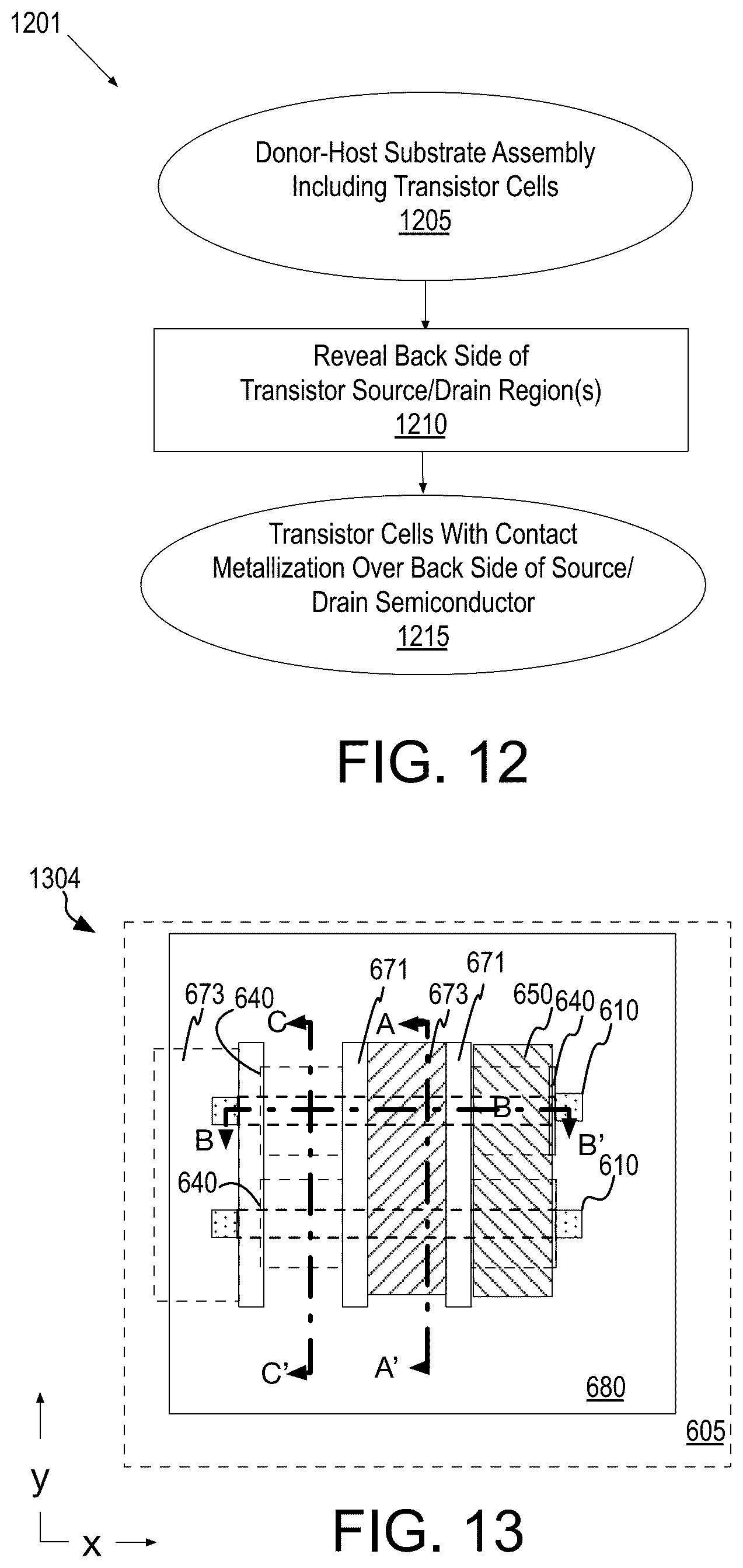 Patent US11854894 Figure 16 – Integrated circuit device structures and double-sided electrical testing