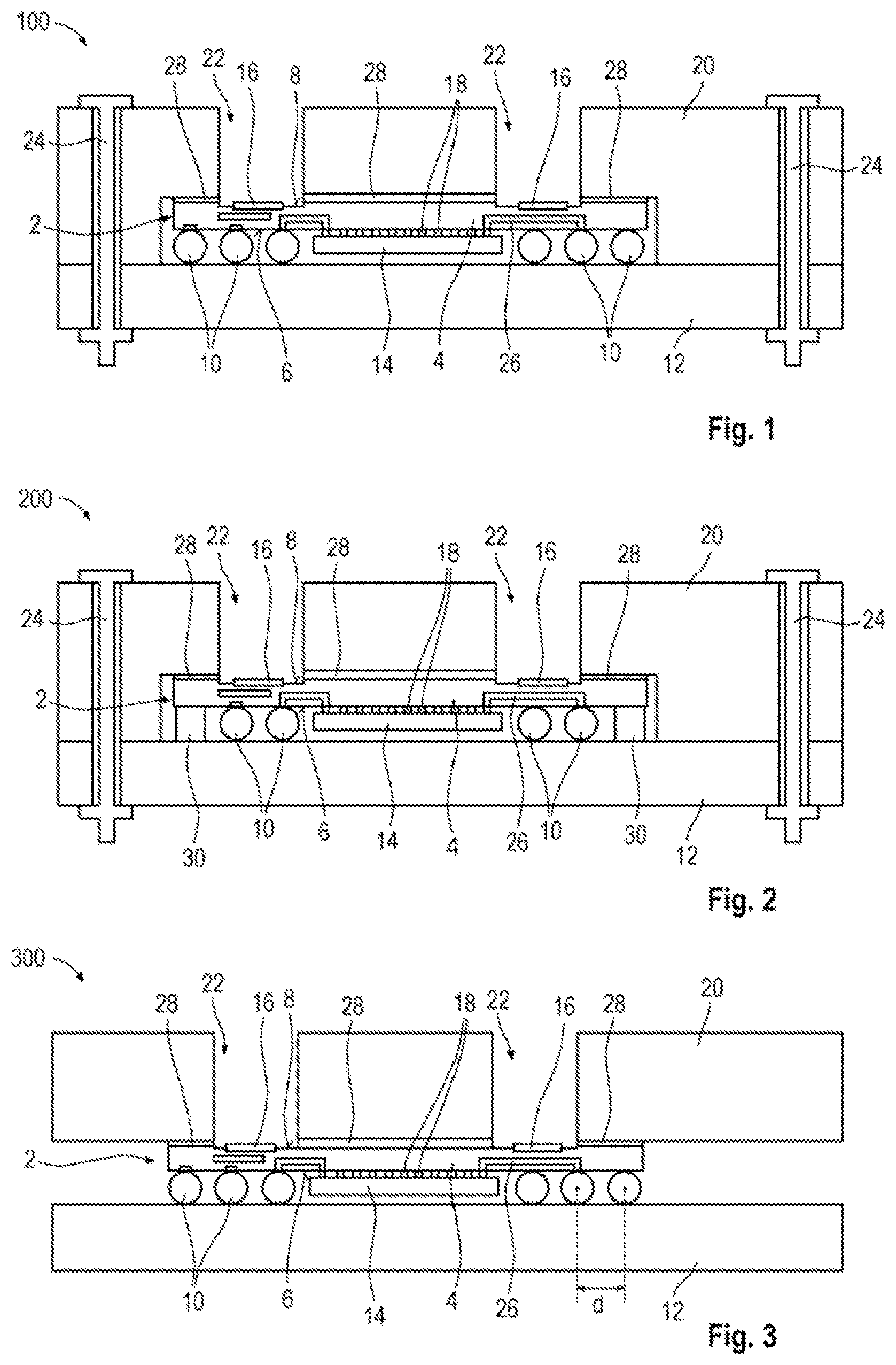 Patent US11854917 Figure 1 – Radio-frequency device comprising semiconductor device and waveguide component