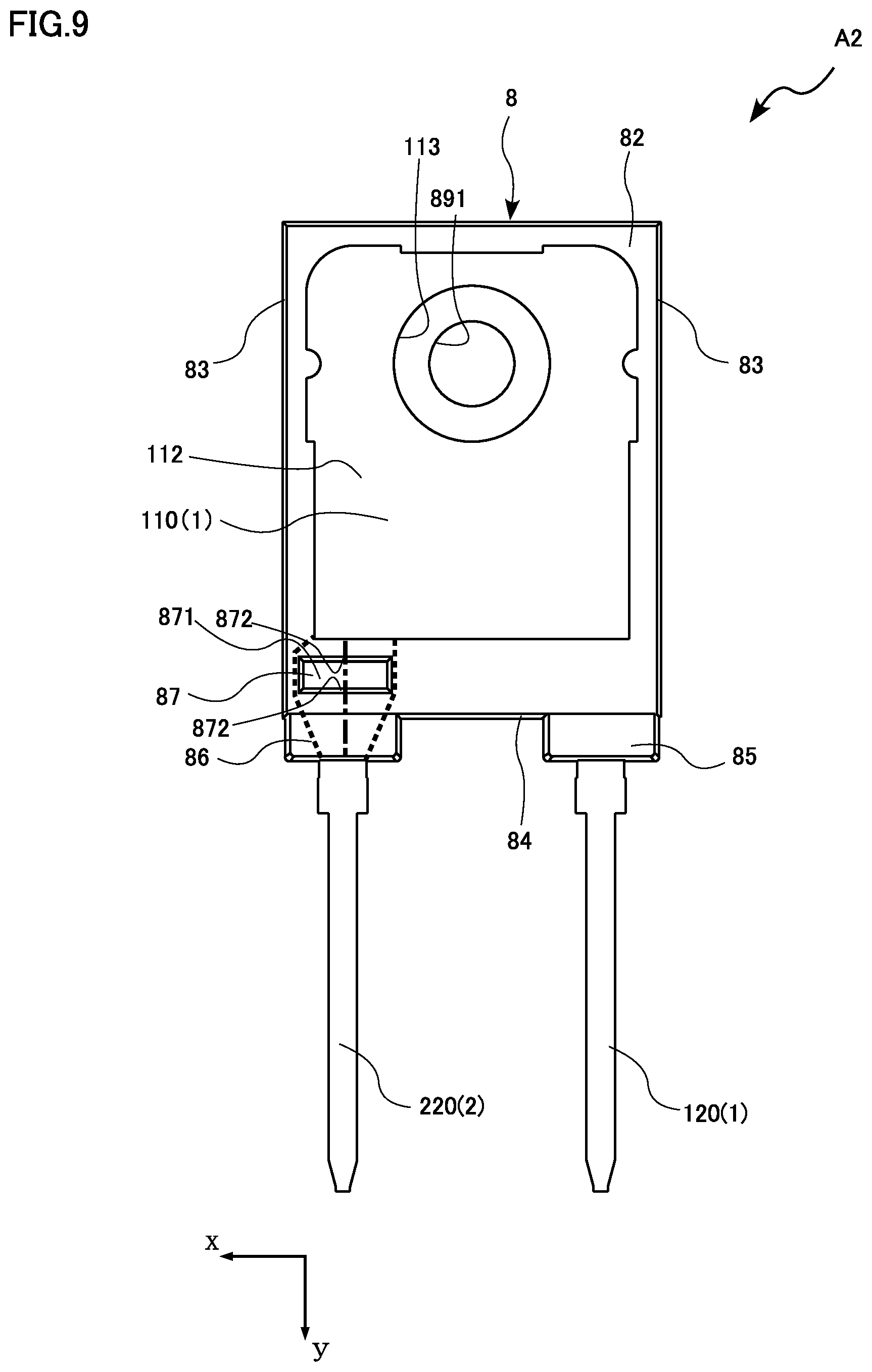 Patent US11854923 Figure 8 – Semiconductor device