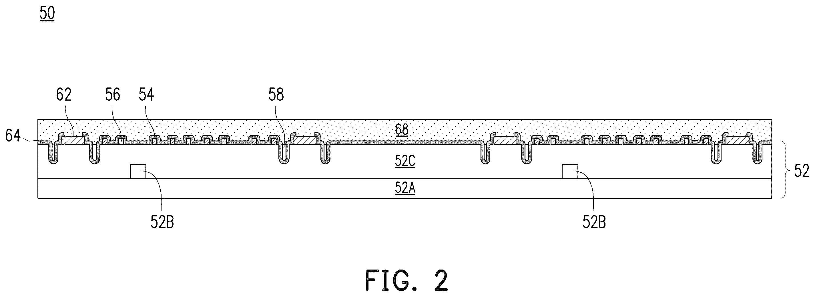 Patent US11854927 Figure 2 – Semiconductor package and method of forming same