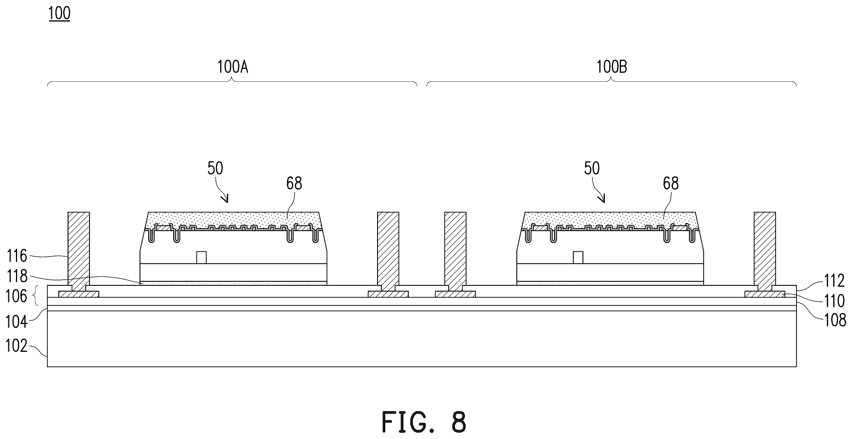 Patent US11854927 Figure 9 – Semiconductor package and method of forming same