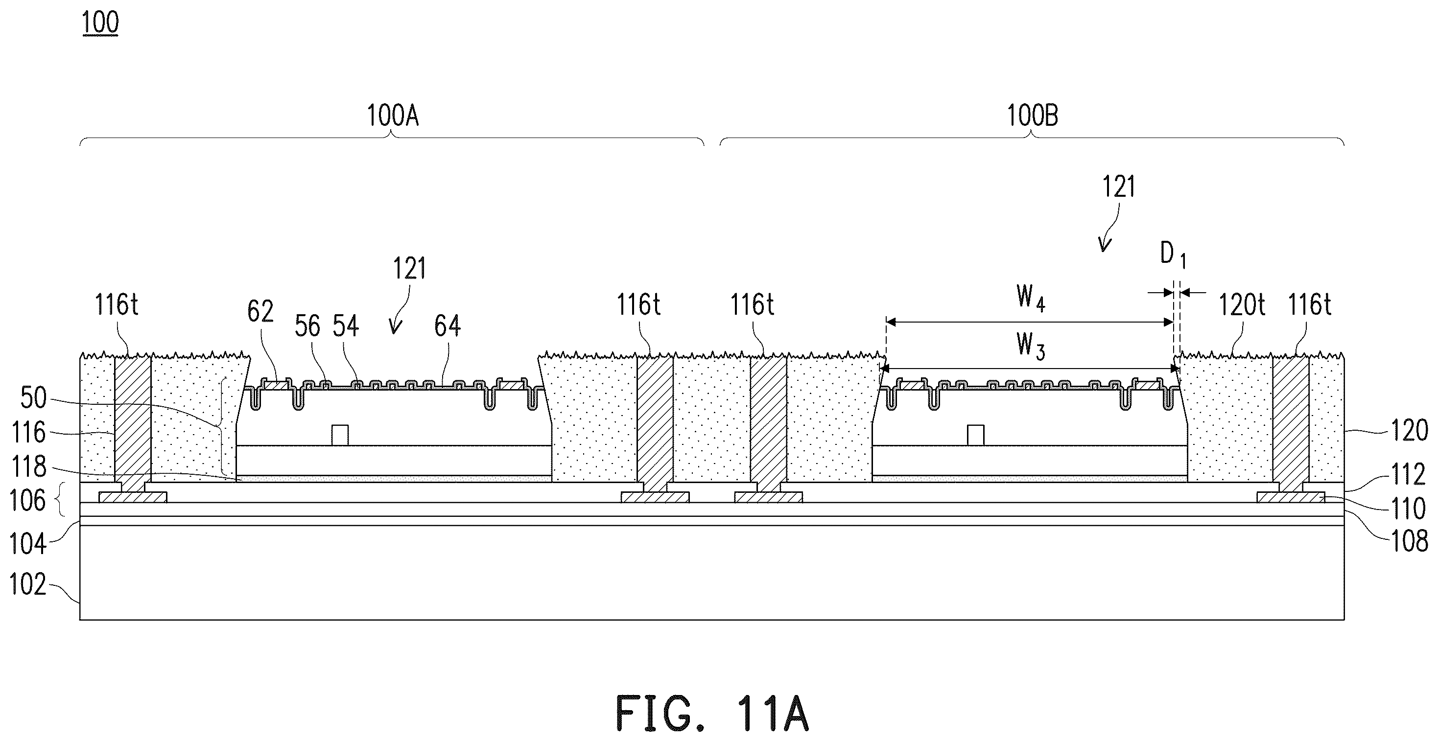 Patent US11854927 Figure 12 – Semiconductor package and method of forming same