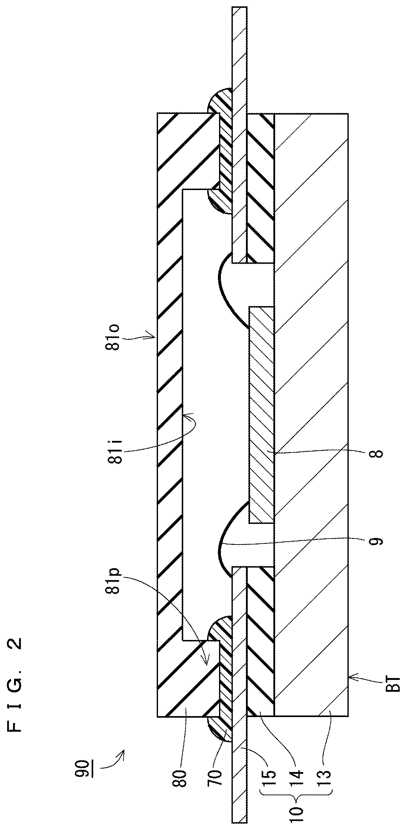 Patent US11854934 Figure 2 – Package with heat dissipating substrate