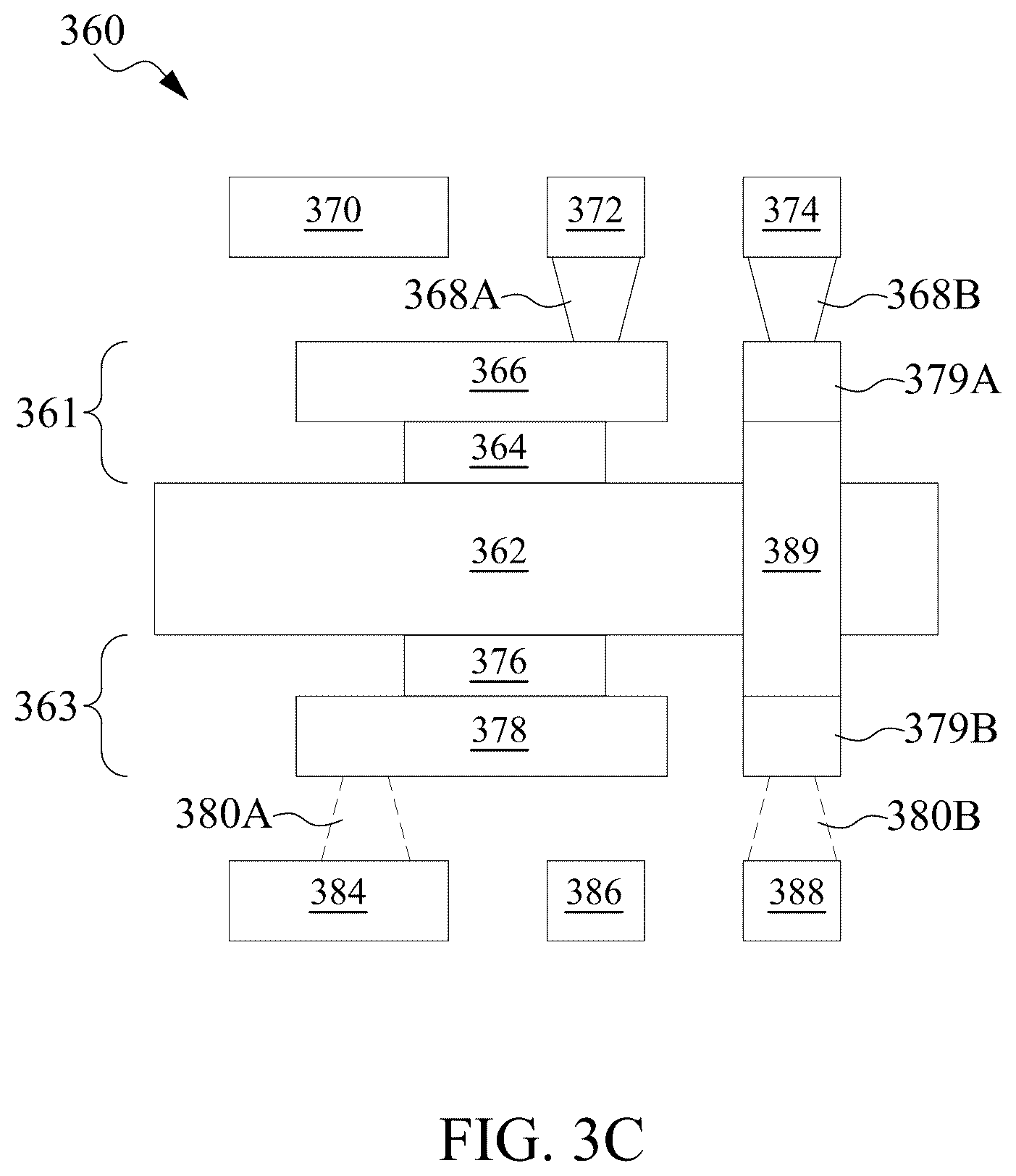 Patent US11854940 Figure 5 – Semiconductor device having self-aligned interconnect structure and method of making