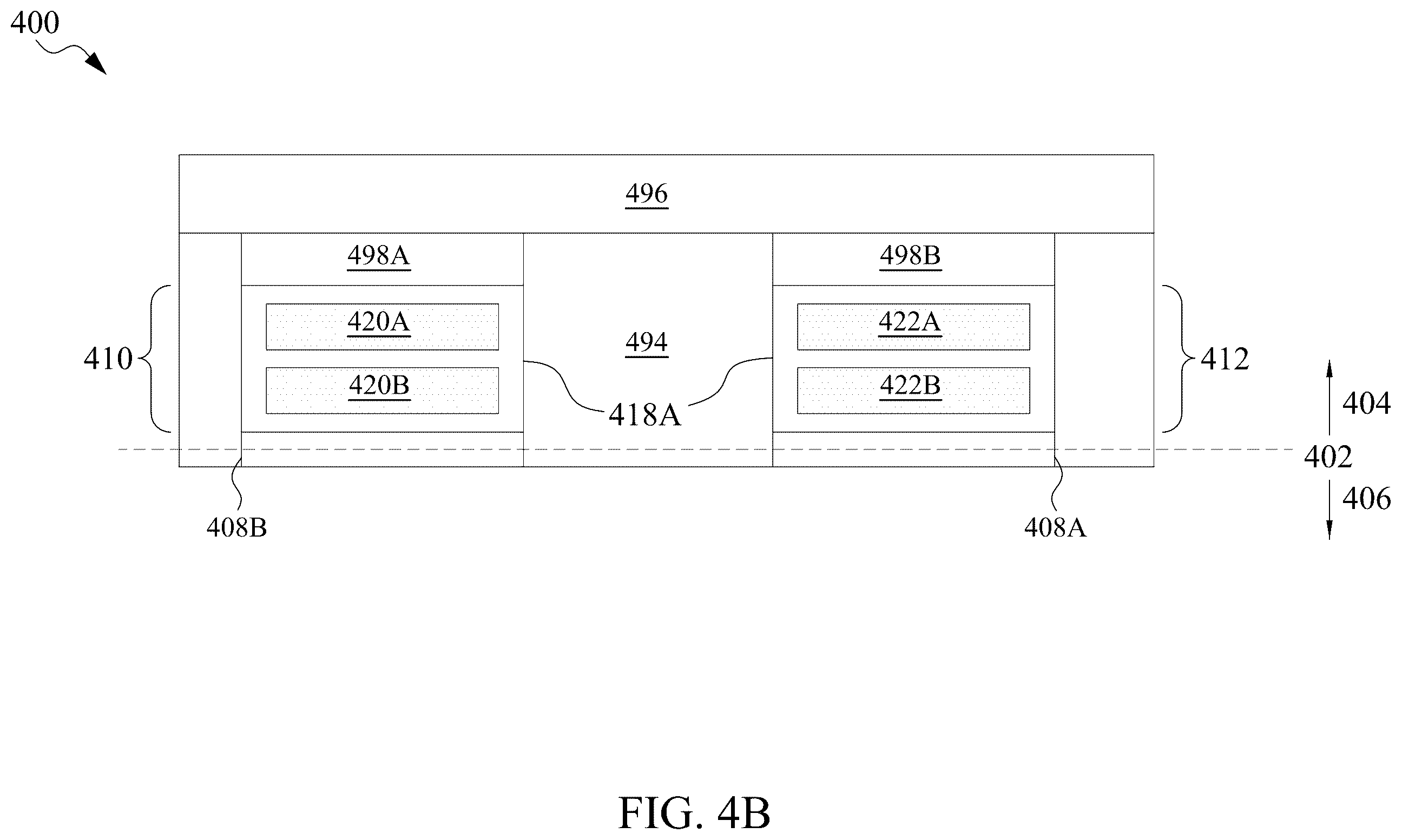 Patent US11854940 Figure 8 – Semiconductor device having self-aligned interconnect structure and method of making