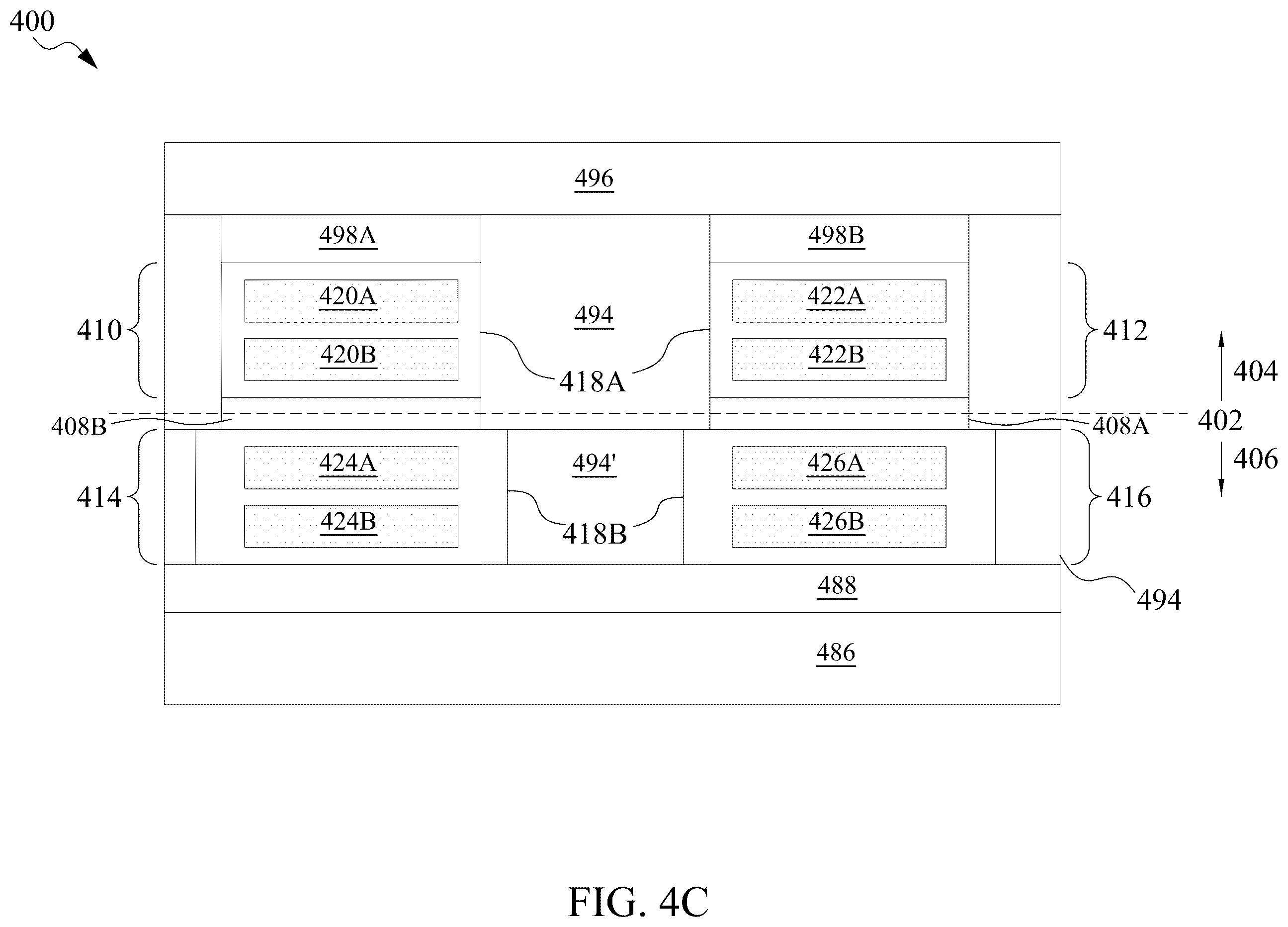 Patent US11854940 Figure 9 – Semiconductor device having self-aligned interconnect structure and method of making