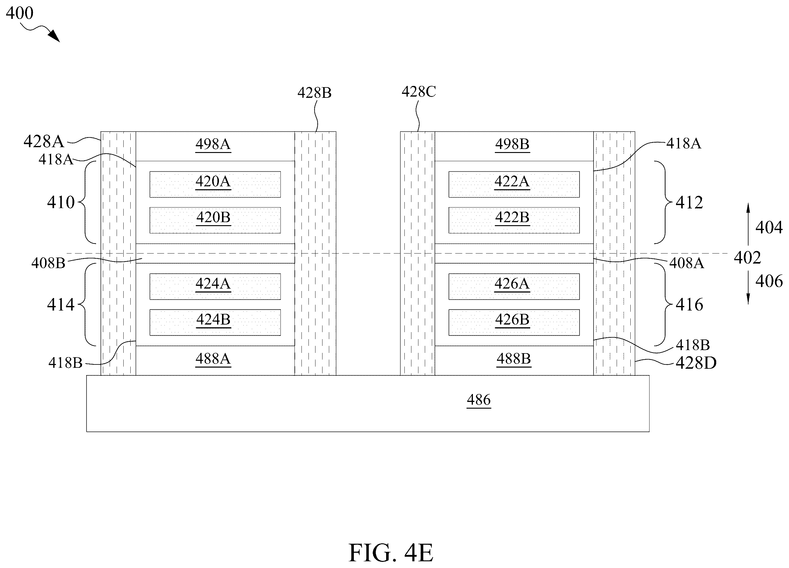 Patent US11854940 Figure 11 – Semiconductor device having self-aligned interconnect structure and method of making