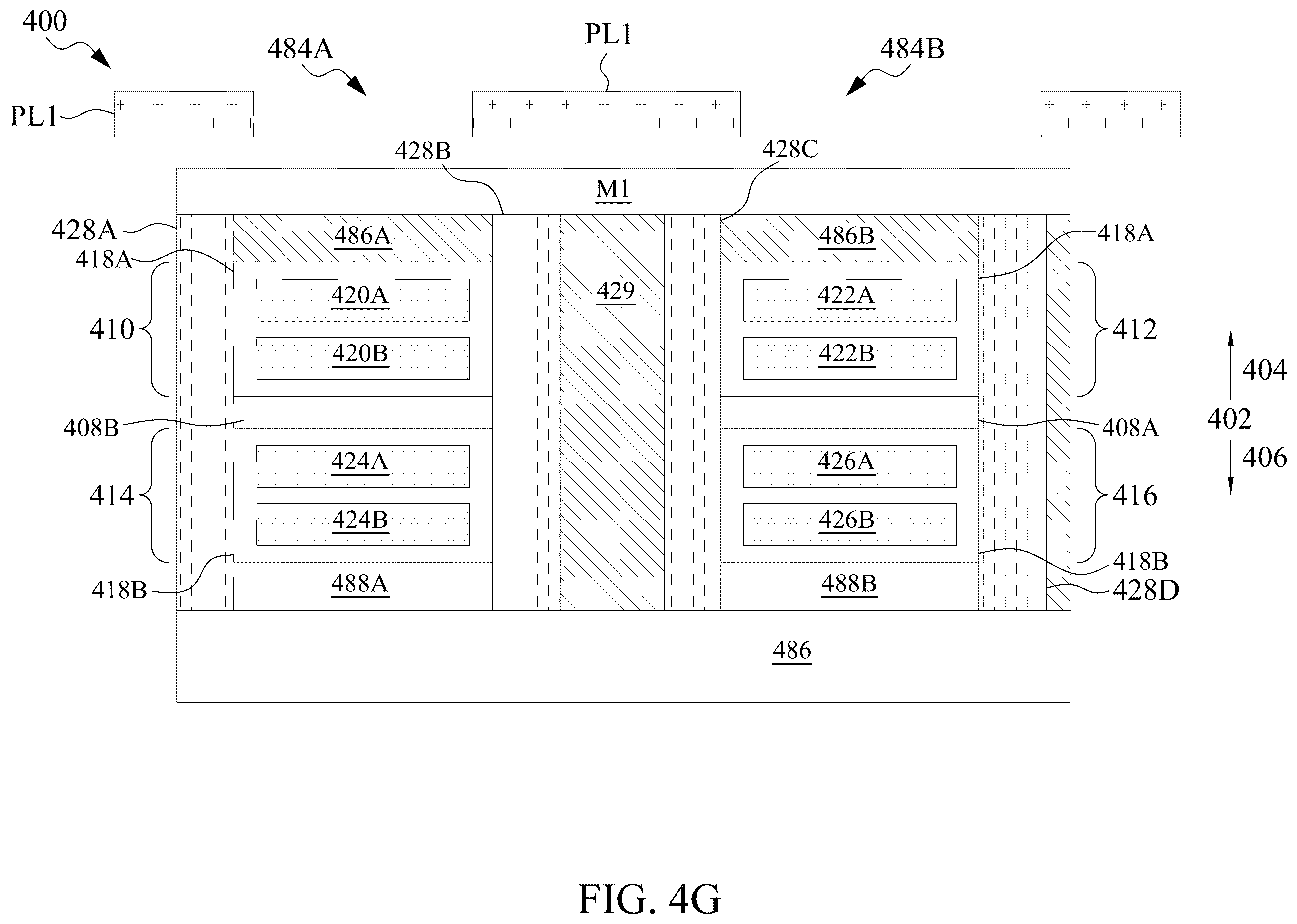 Patent US11854940 Figure 13 – Semiconductor device having self-aligned interconnect structure and method of making