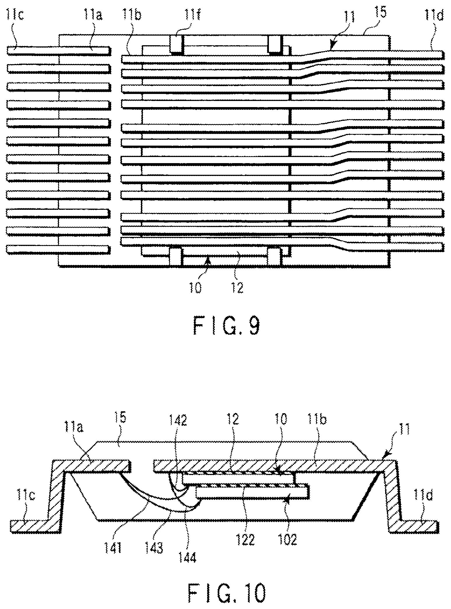 Patent US11854946 Figure 7 – Semiconductor device with sealed semiconductor chip