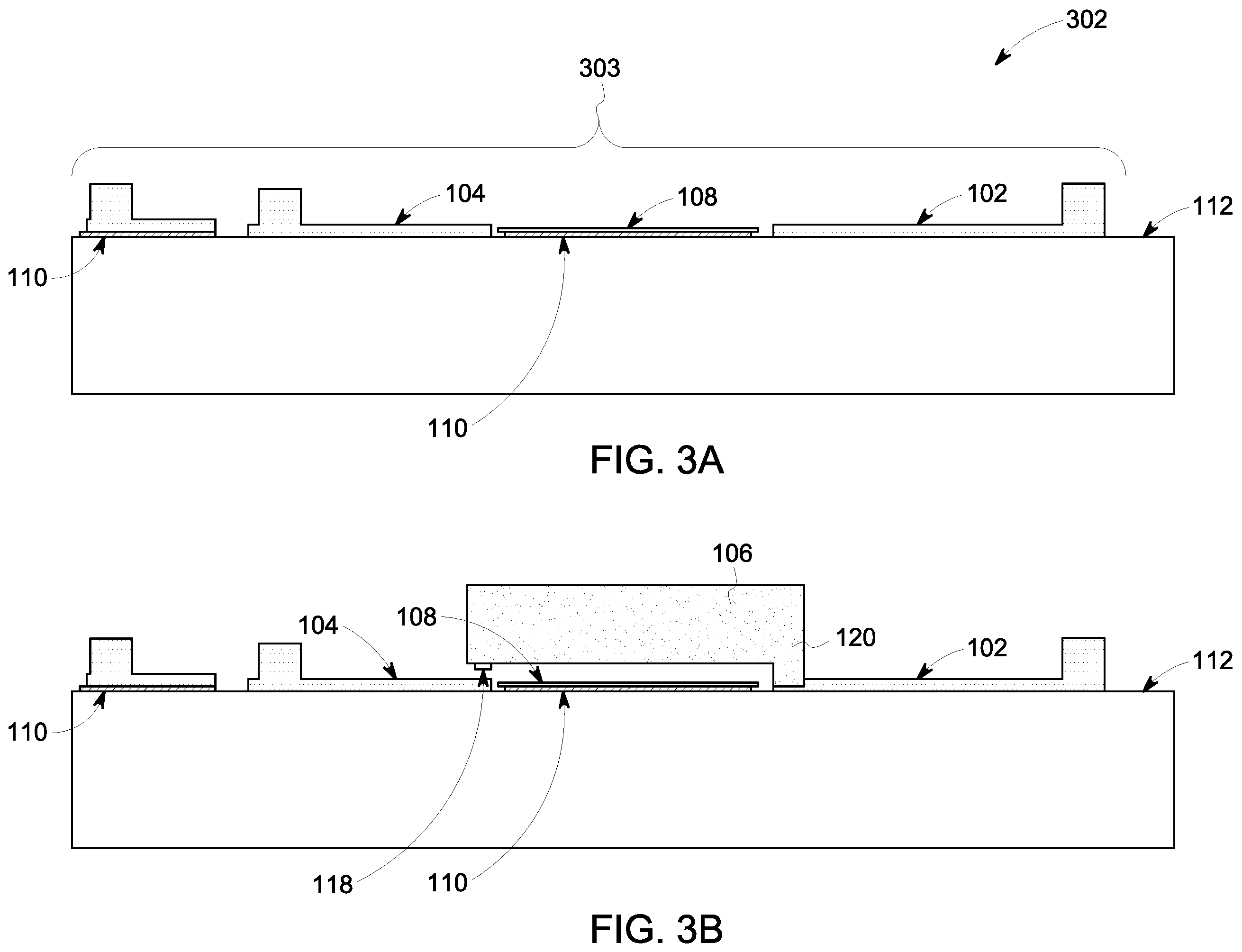 Patent US11854958 Figure 3 – Wafer level stacked structures having integrated passive features