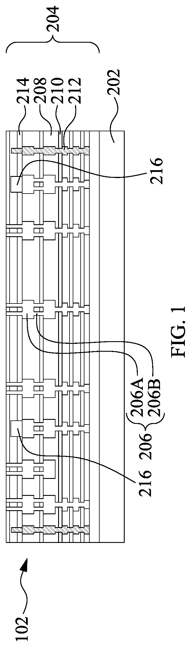 Patent US11854969 Figure 1 – Semiconductor structure and method for forming thereof