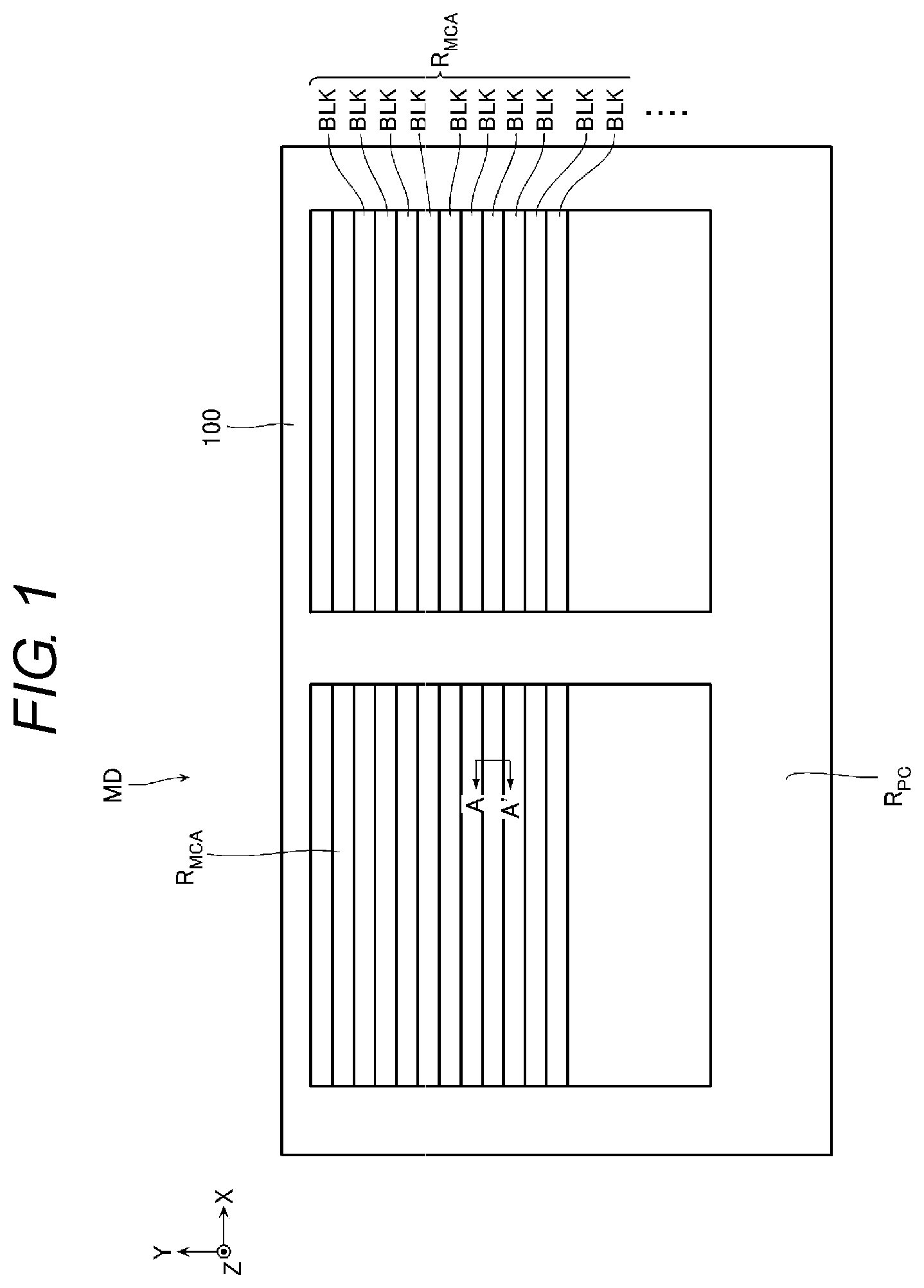 Patent US11854971 Figure 1 – Semiconductor storage device and manufacturing method thereof