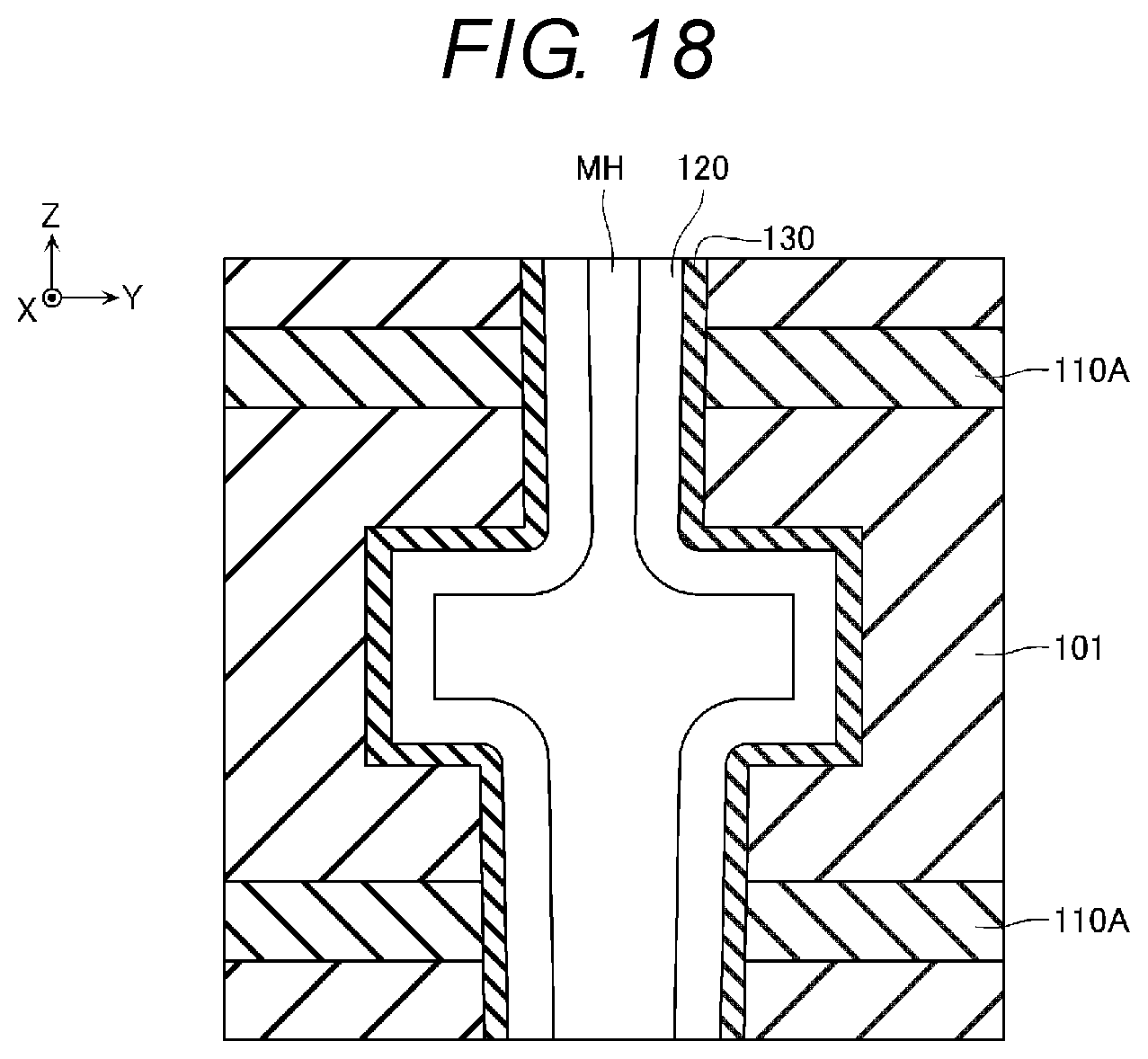 Patent US11854971 Figure 18 – Semiconductor storage device and manufacturing method thereof
