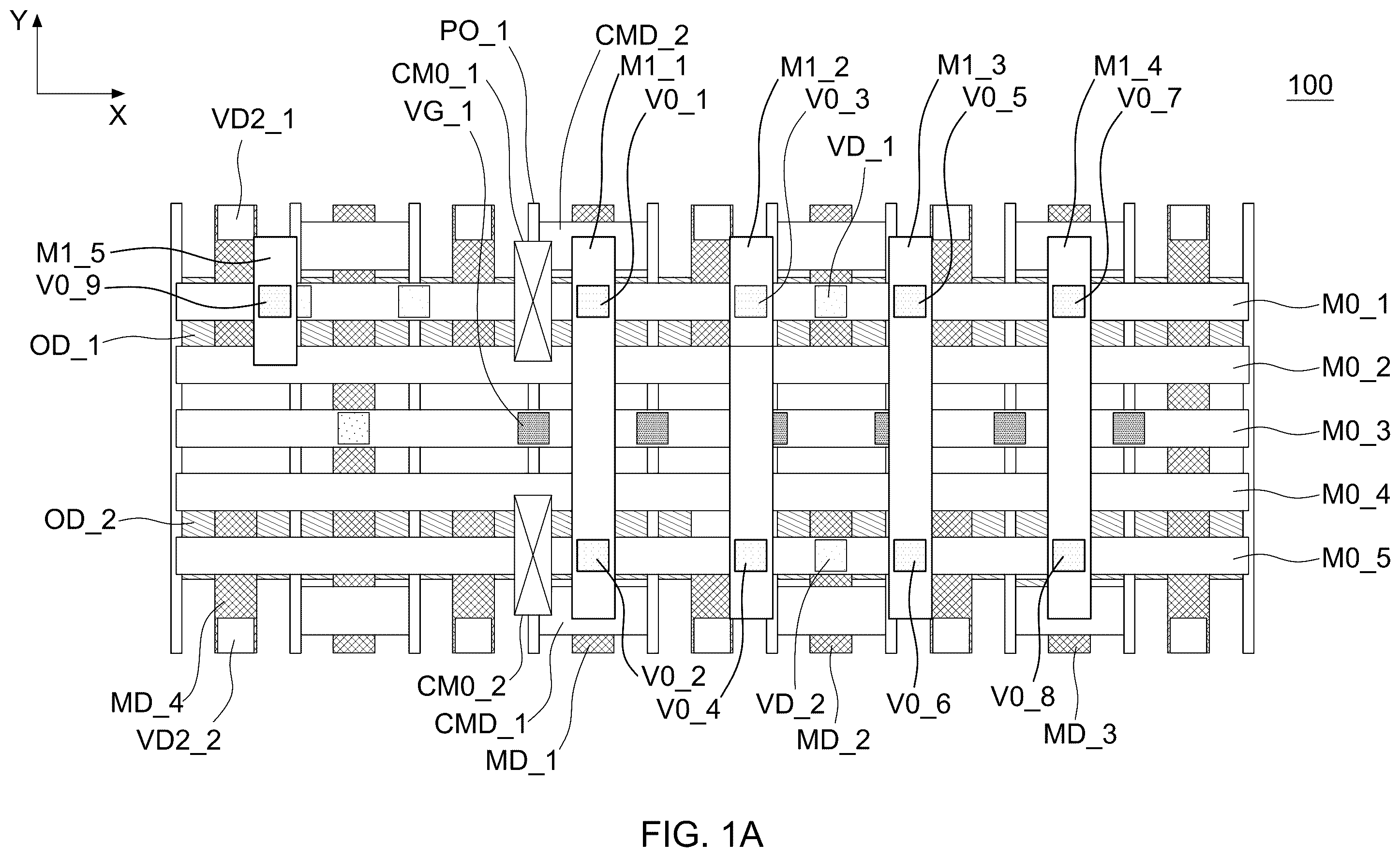 Patent US11854973 Figure 1 – Semiconductor device with reduced resistance and method for manufacturing the same