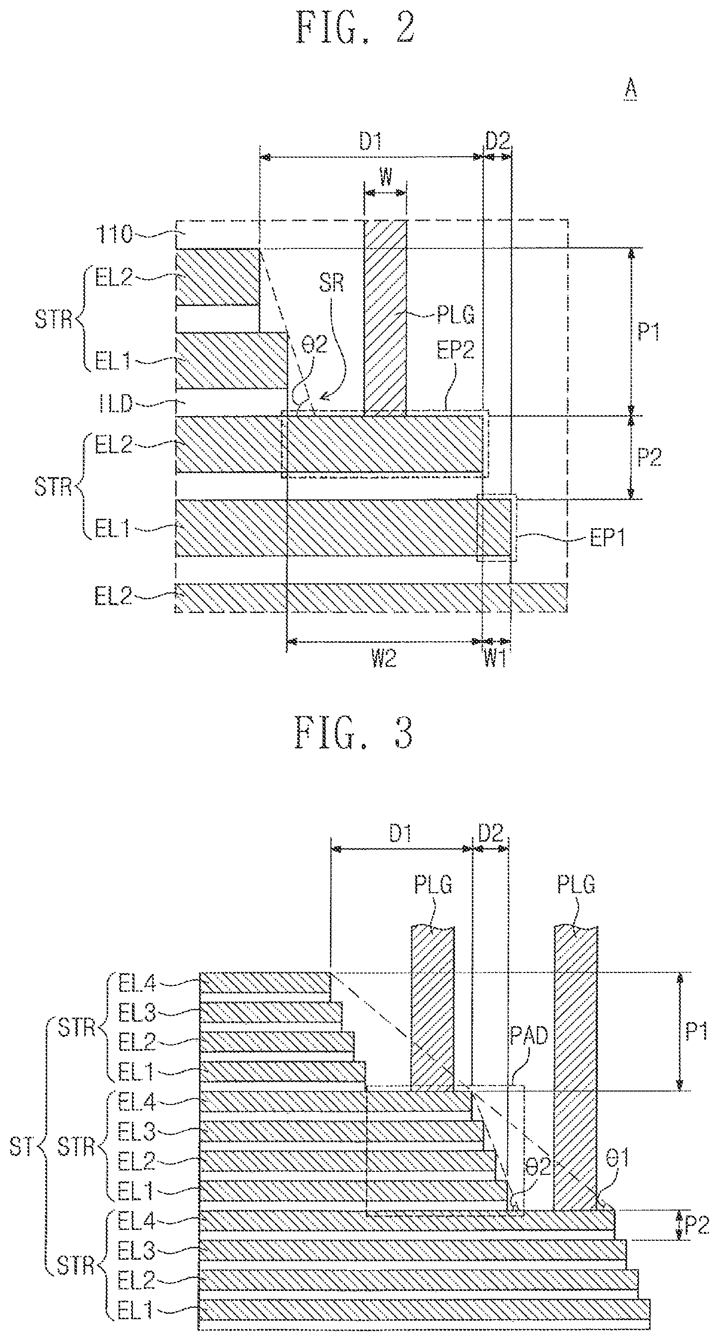 Patent US11854975 Figure 2 – Three-dimensional semiconductor device