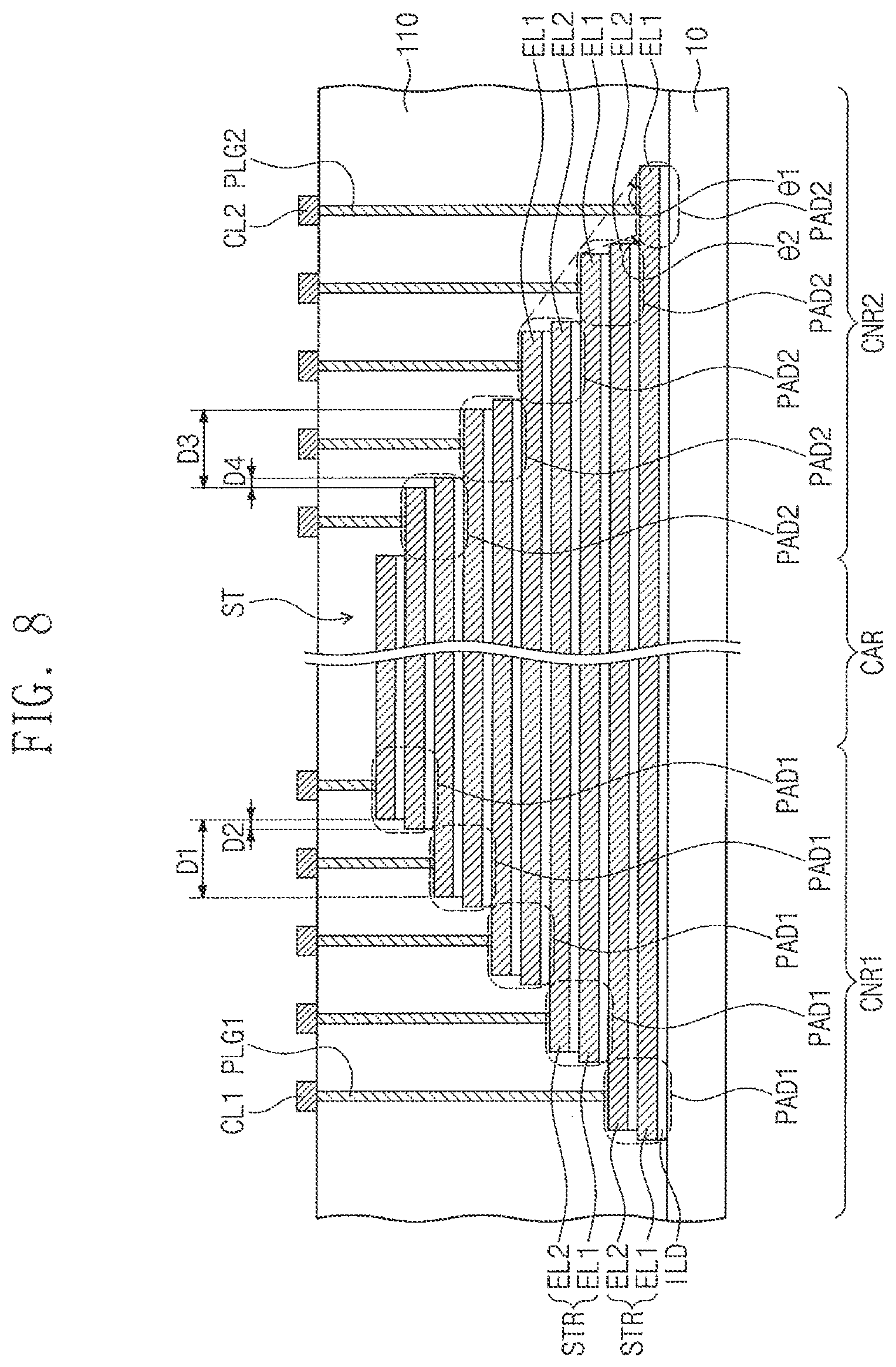 Patent US11854975 Figure 5 – Three-dimensional semiconductor device