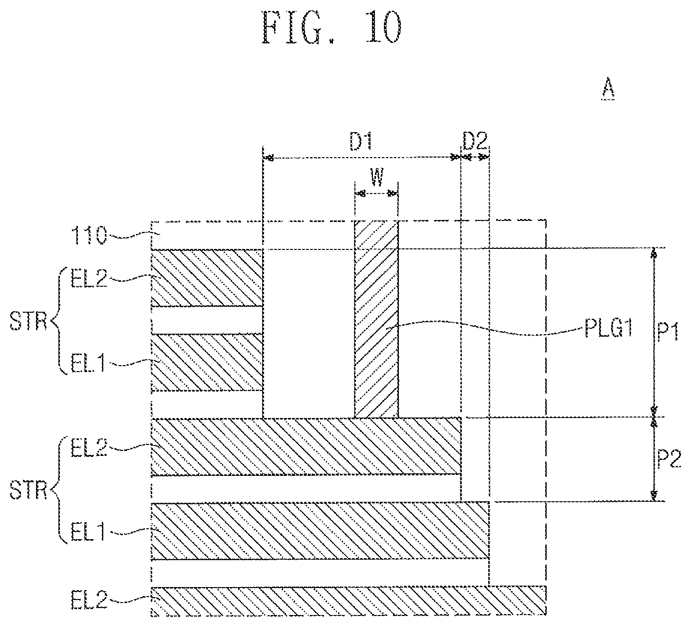 Patent US11854975 Figure 7 – Three-dimensional semiconductor device