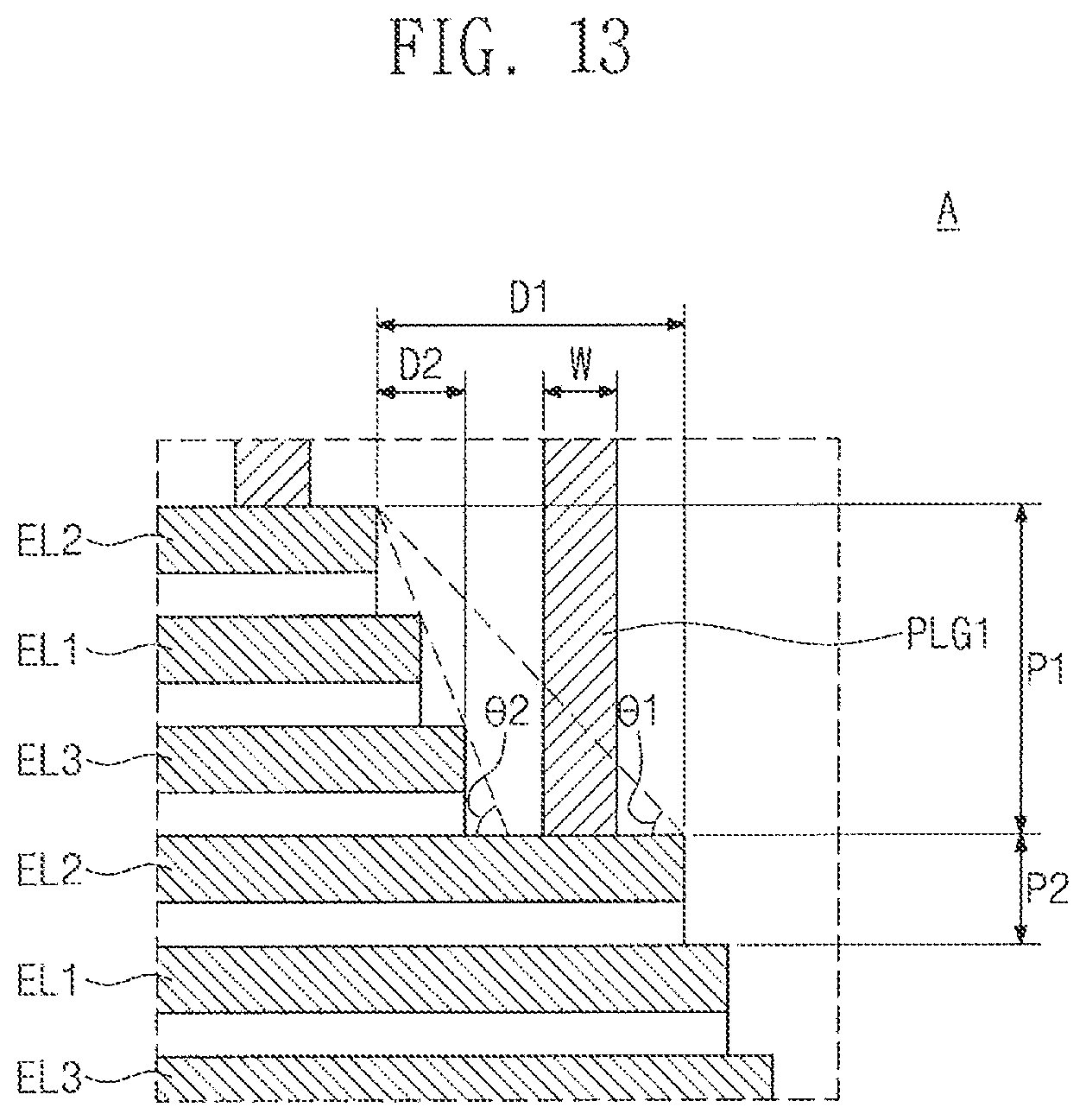 Patent US11854975 Figure 10 – Three-dimensional semiconductor device