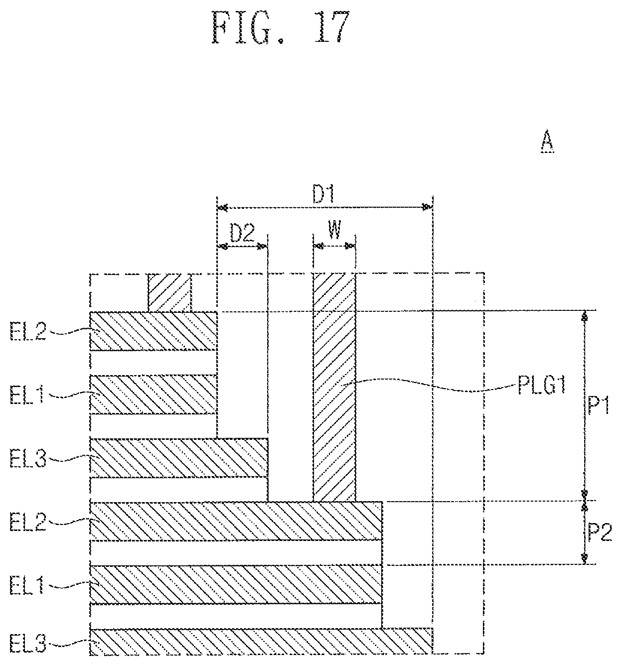 Patent US11854975 Figure 14 – Three-dimensional semiconductor device