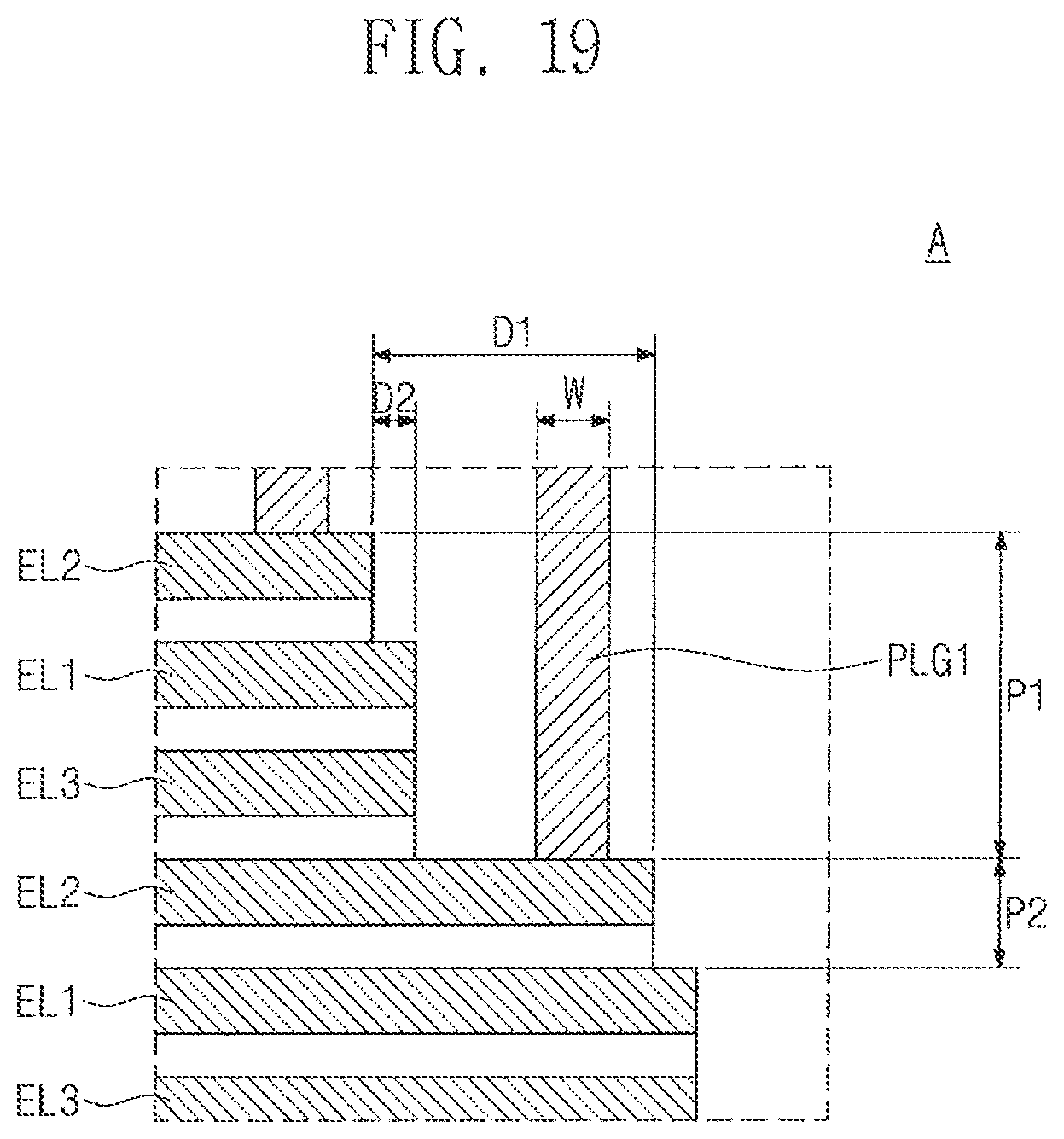 Patent US11854975 Figure 16 – Three-dimensional semiconductor device
