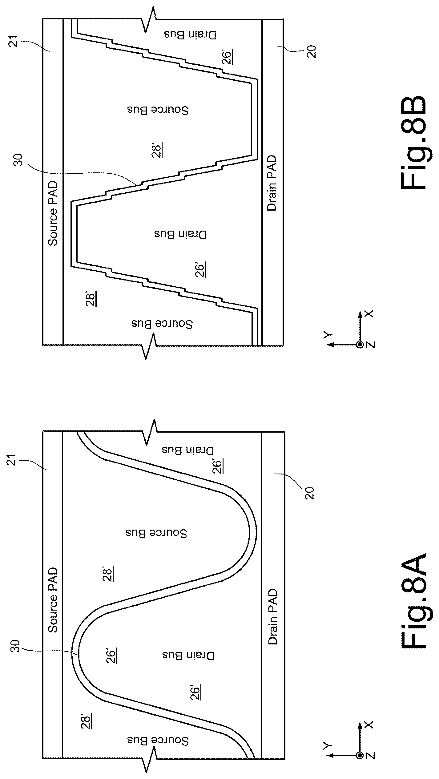 Patent US11854977 Figure 6 – GAN-based, lateral-conduction, electronic device with improved metallic layers layout