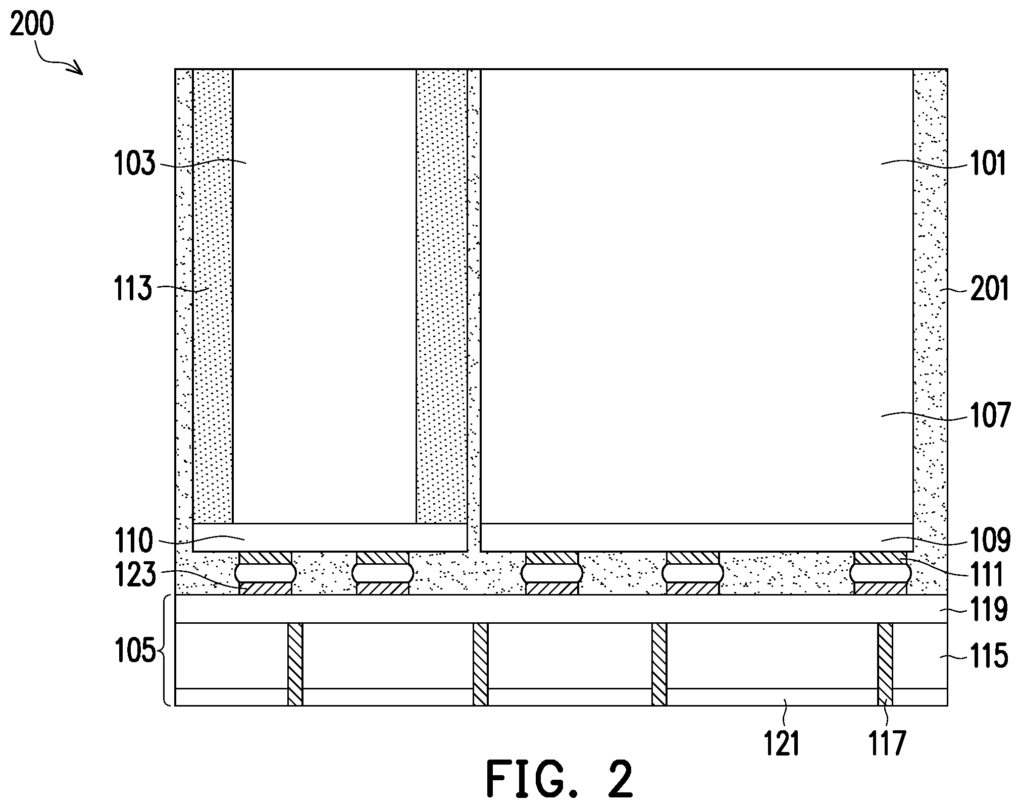 Patent US11854983 Figure 2 – Semiconductor devices and methods of manufacture