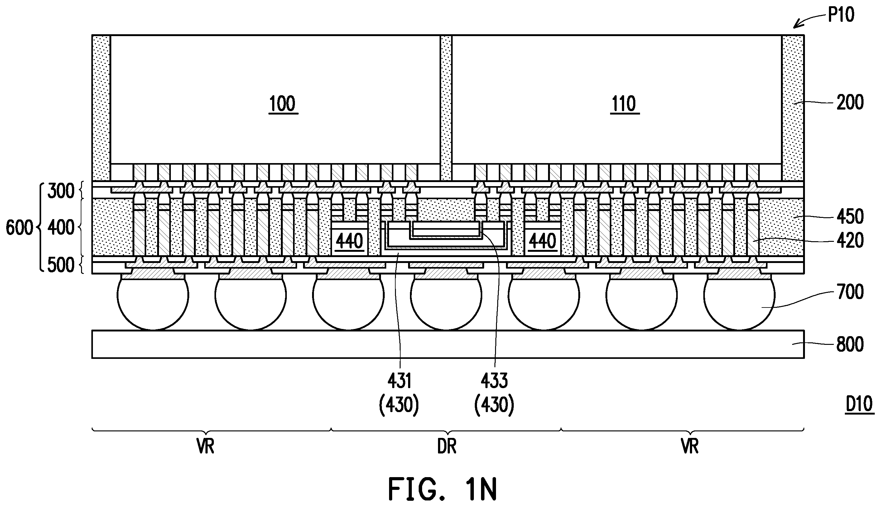 Patent US11854984 Figure 14 – Semiconductor package and manufacturing method thereof