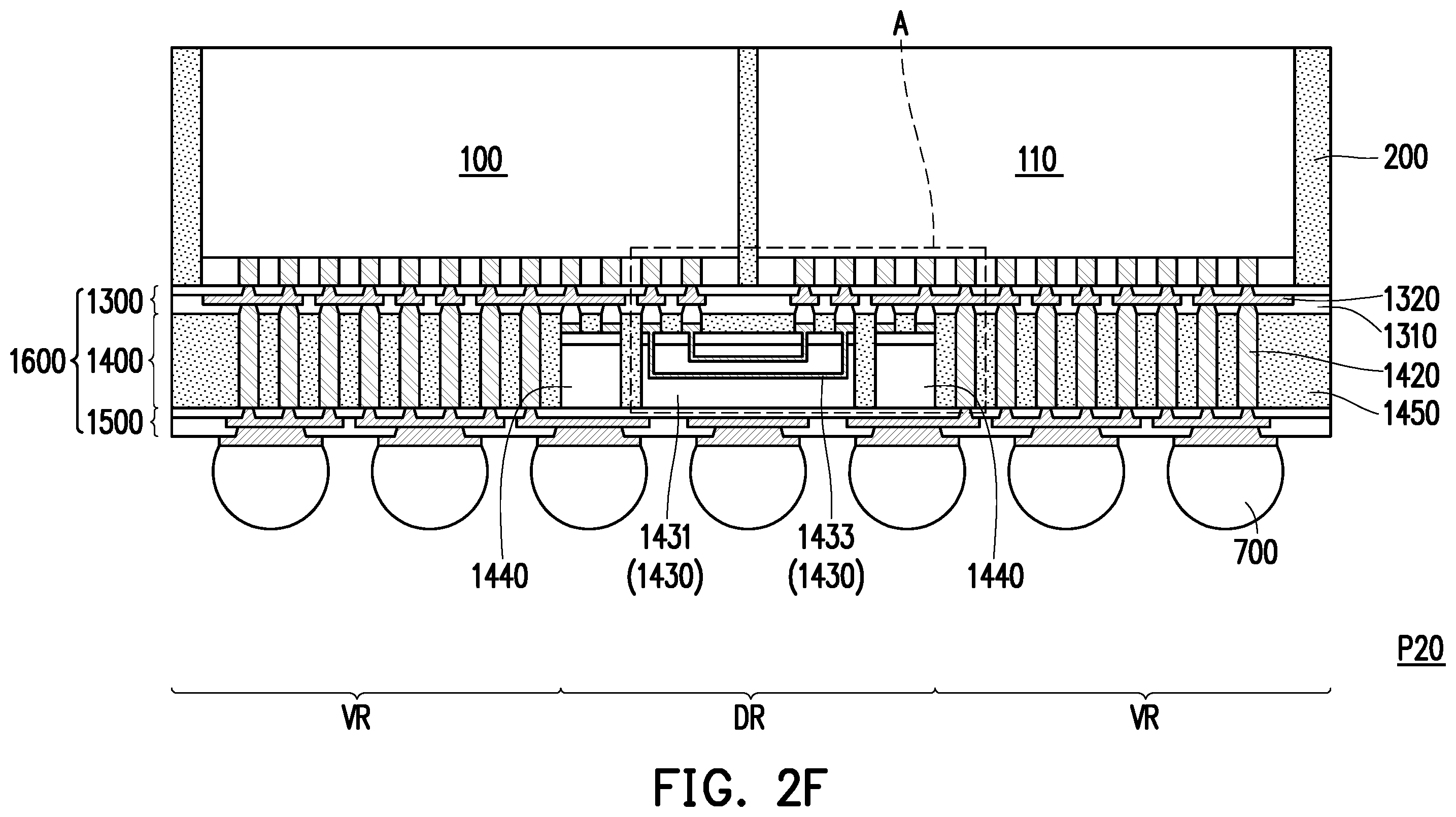 Patent US11854984 Figure 20 – Semiconductor package and manufacturing method thereof