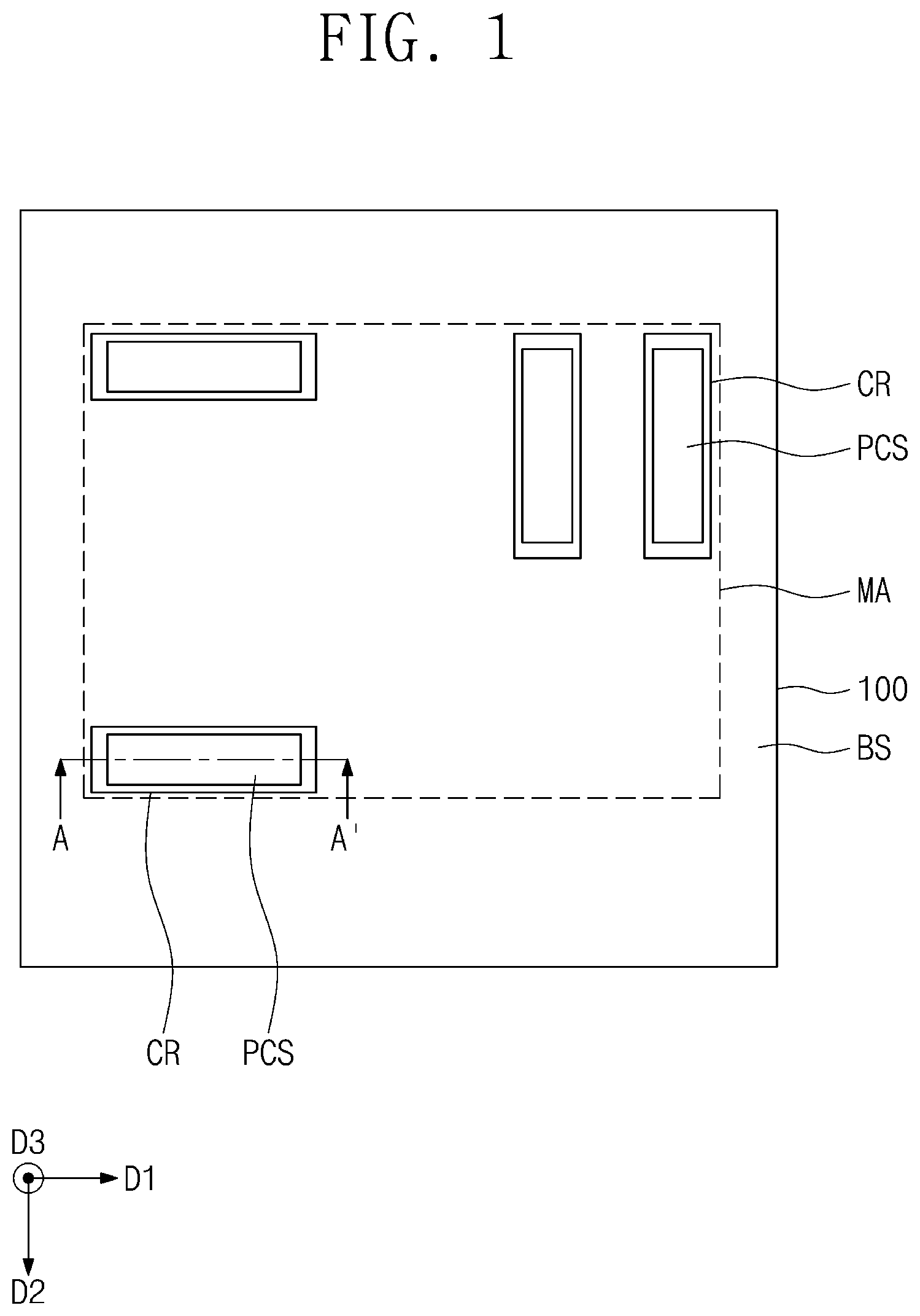 Patent US11854989 Figure 1 – Semiconductor package substrate and semiconductor package including the same