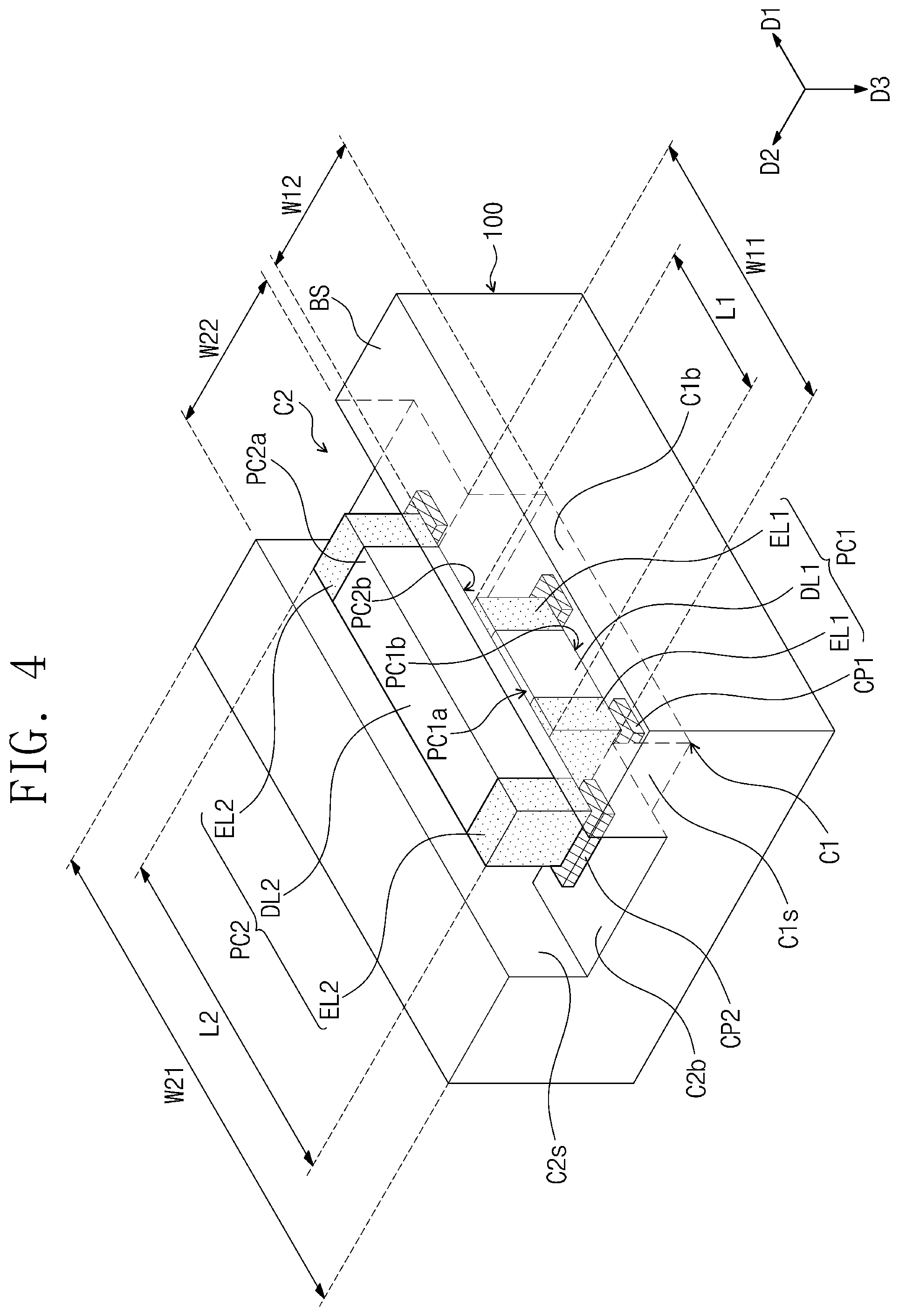Patent US11854989 Figure 4 – Semiconductor package substrate and semiconductor package including the same