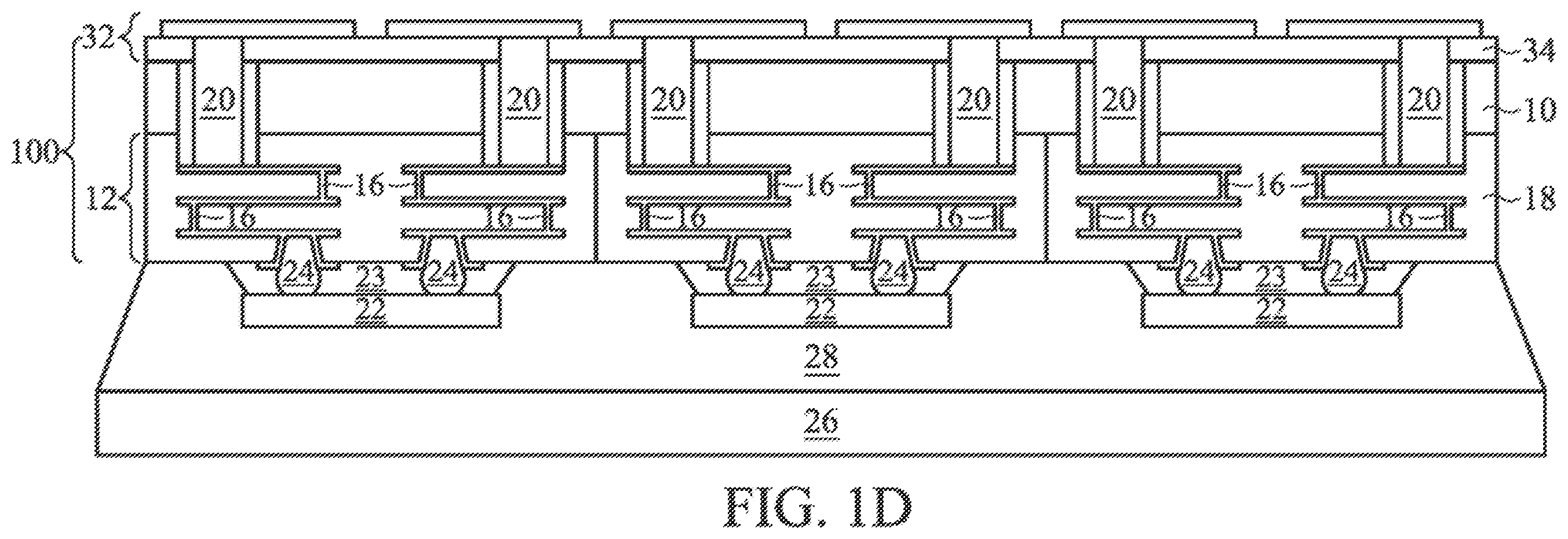 Patent US11854990 Figure 4 – Method for forming a semiconductor device having TSV formed through a silicon interposer and a second silicon substrate with cavity covering a second die